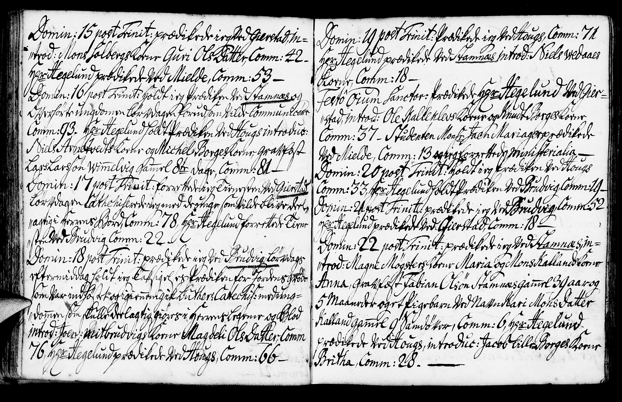 Haus sokneprestembete, AV/SAB-A-75601/H/Haa: Parish register (official) no. A 7, 1748-1766, p. 56