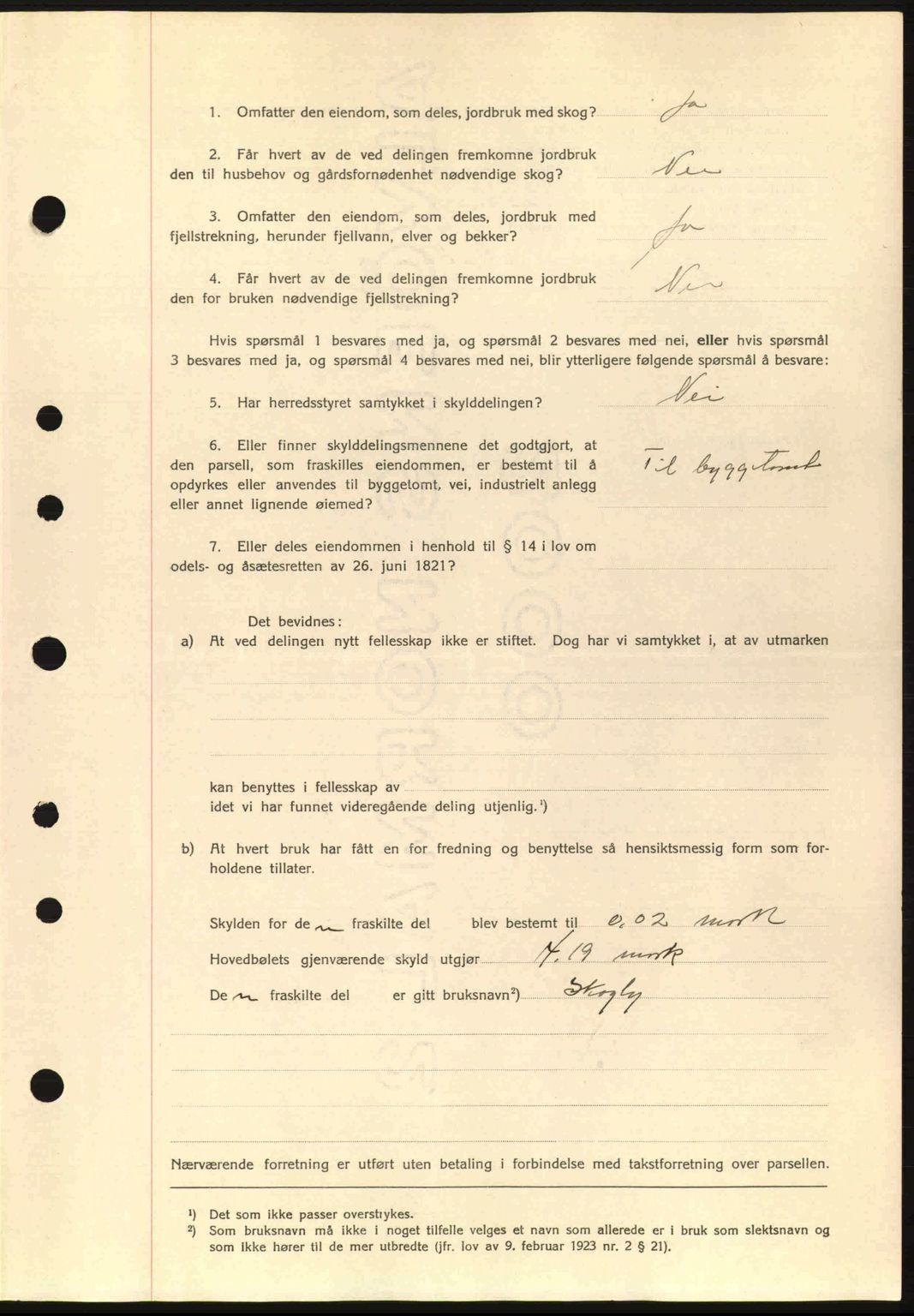 Romsdal sorenskriveri, AV/SAT-A-4149/1/2/2C: Mortgage book no. A1, 1936-1936, Diary no: : 126/1936