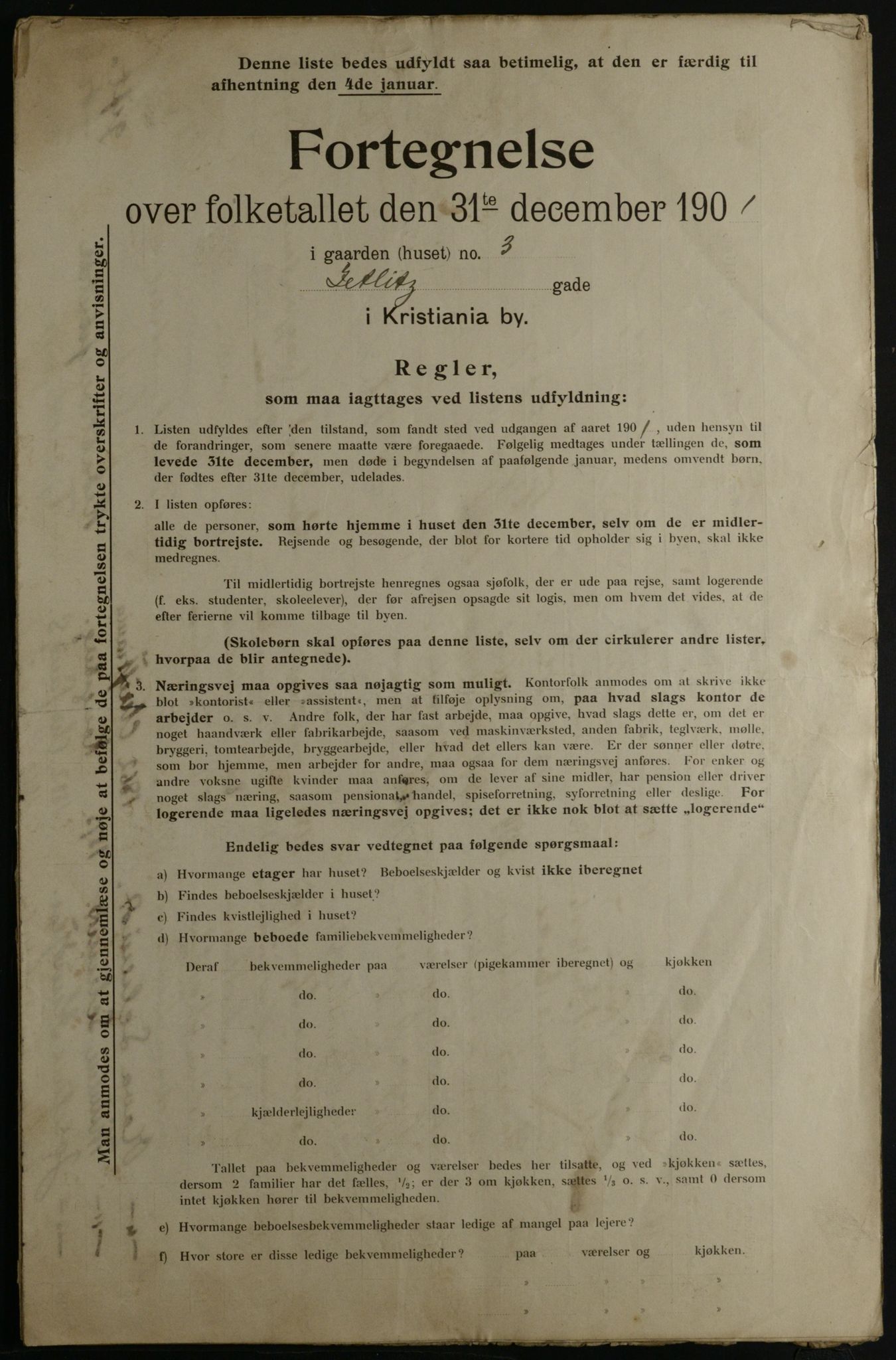 OBA, Municipal Census 1901 for Kristiania, 1901, p. 19638