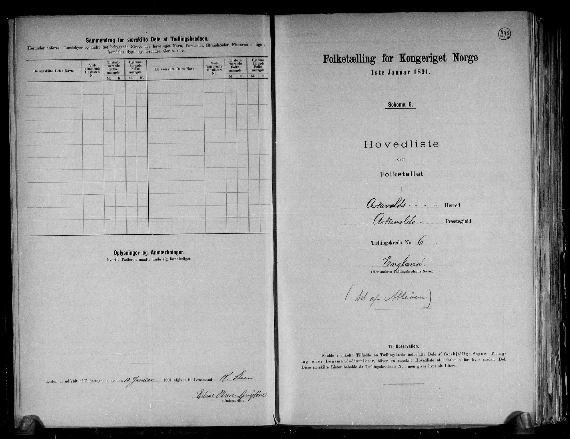 RA, 1891 census for 1428 Askvoll, 1891, p. 15