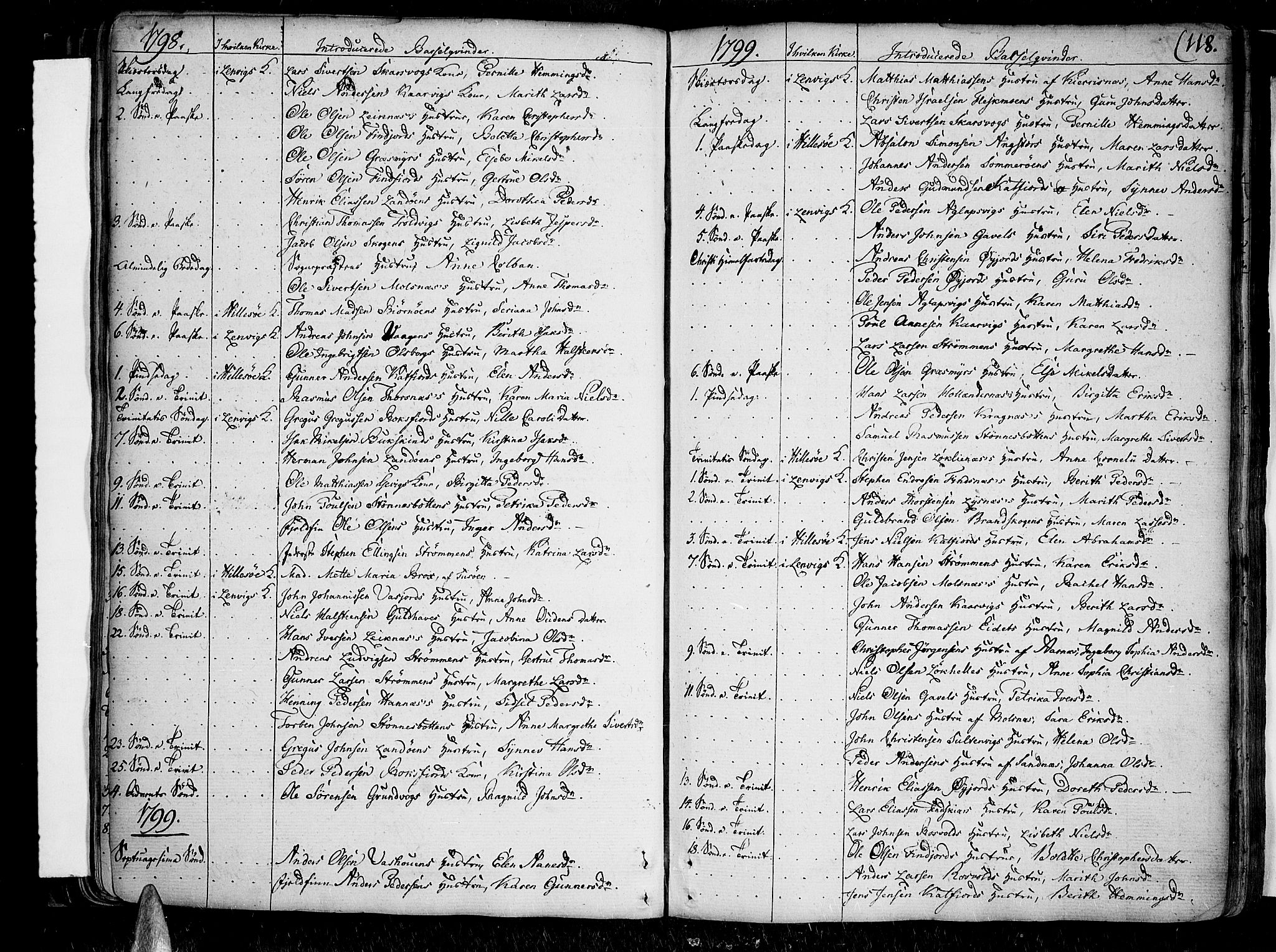 Lenvik sokneprestembete, SATØ/S-1310/H/Ha/Haa/L0002kirke: Parish register (official) no. 2, 1784-1820, p. 118
