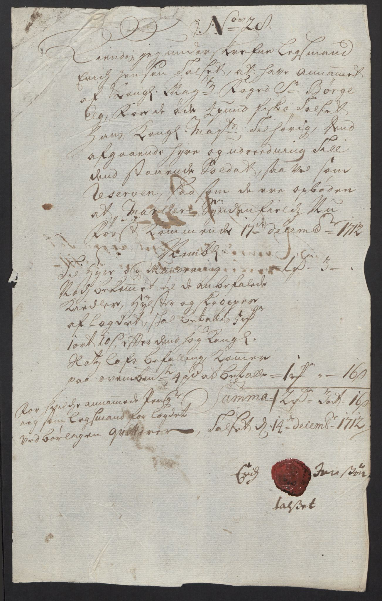 Rentekammeret inntil 1814, Reviderte regnskaper, Fogderegnskap, AV/RA-EA-4092/R55/L3661: Fogderegnskap Romsdal, 1712, p. 222