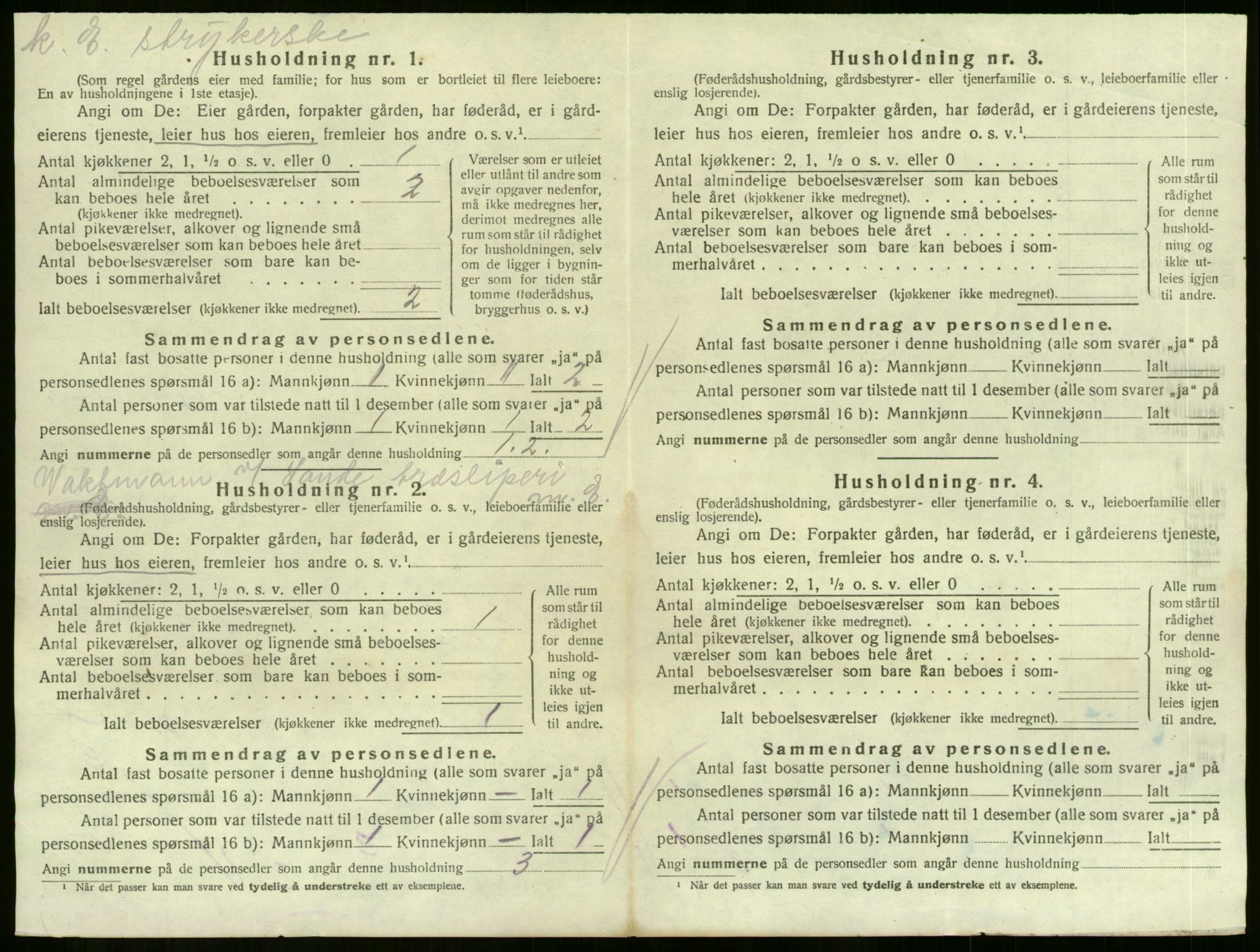 SAKO, 1920 census for Sande, 1920, p. 1358