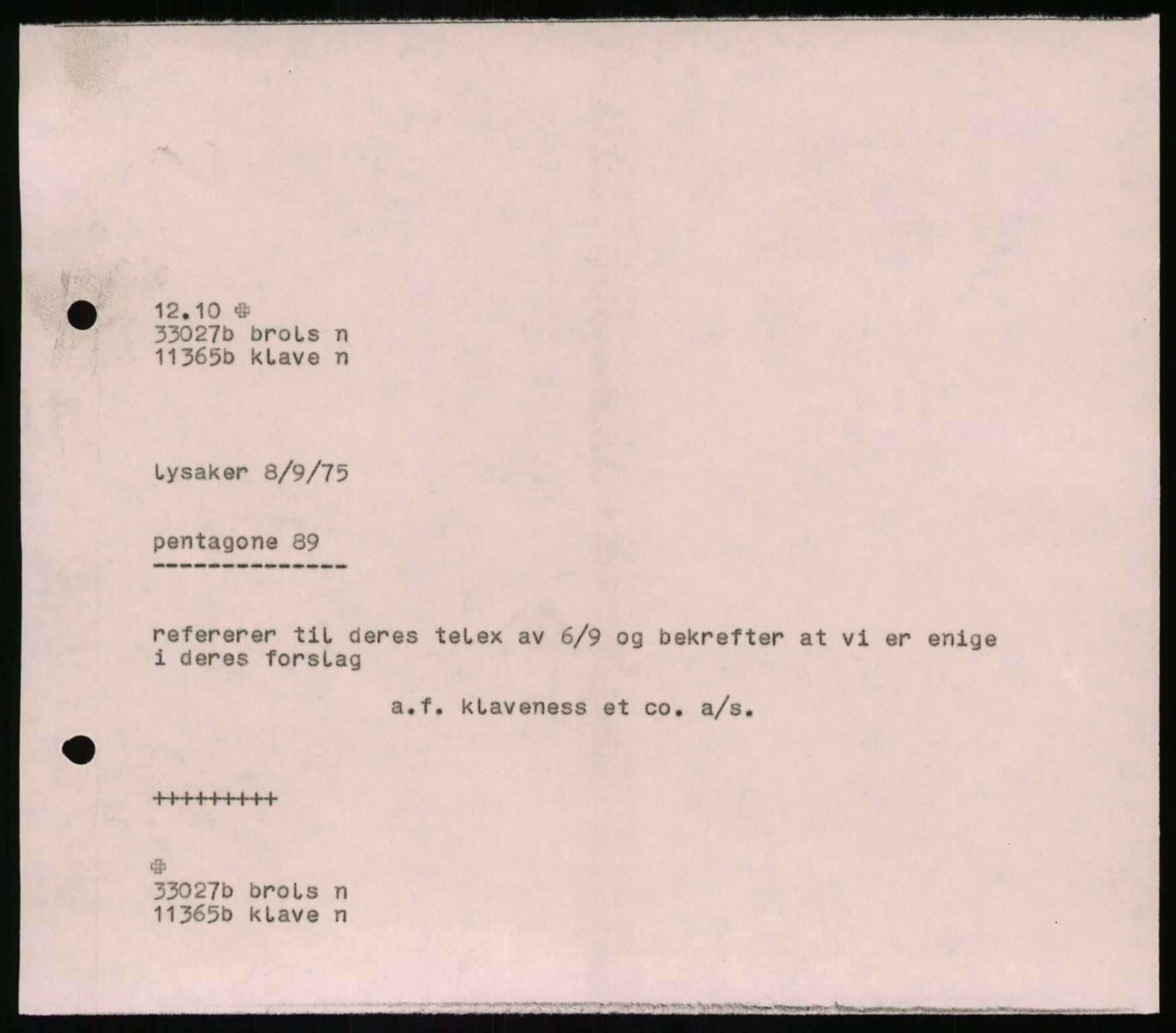 Pa 1503 - Stavanger Drilling AS, SAST/A-101906/A/Ab/Abc/L0006: Styrekorrespondanse Stavanger Drilling II A/S, 1974-1977, p. 234