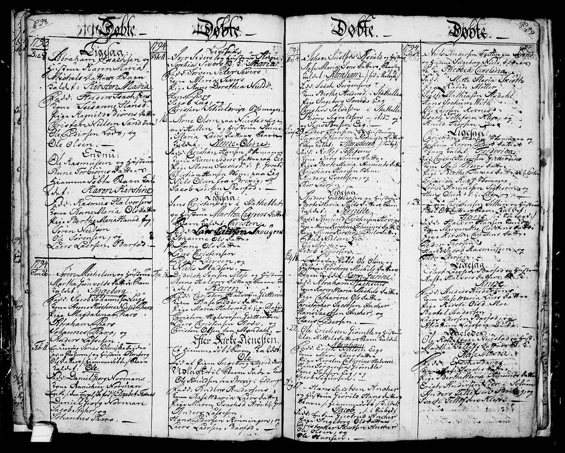 Langesund kirkebøker, SAKO/A-280/G/Ga/L0001: Parish register (copy) no. 1, 1783-1801, p. 28-29