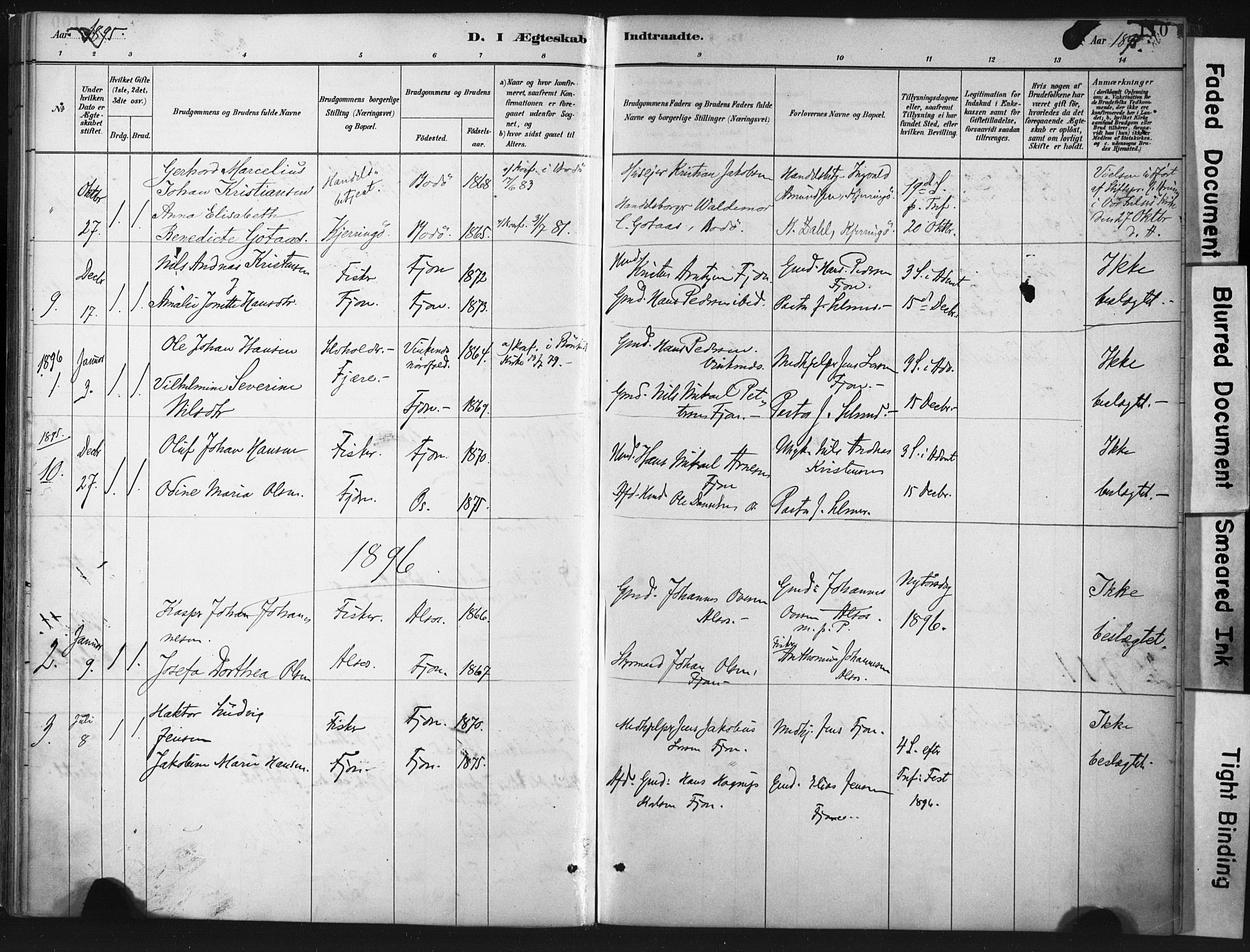 Ministerialprotokoller, klokkerbøker og fødselsregistre - Nordland, AV/SAT-A-1459/803/L0071: Parish register (official) no. 803A01, 1881-1897, p. 110