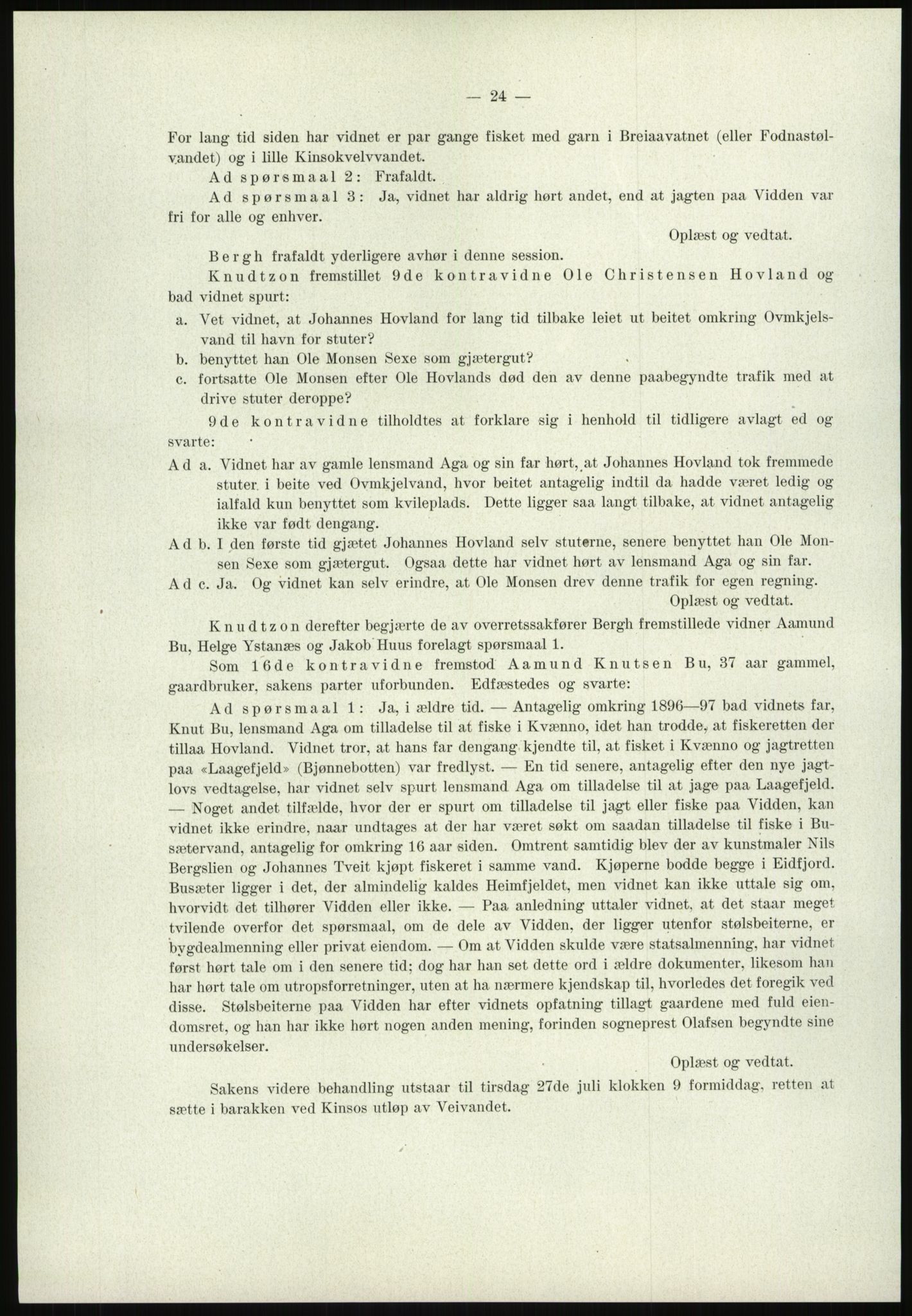 Høyfjellskommisjonen, AV/RA-S-1546/X/Xa/L0001: Nr. 1-33, 1909-1953, p. 34