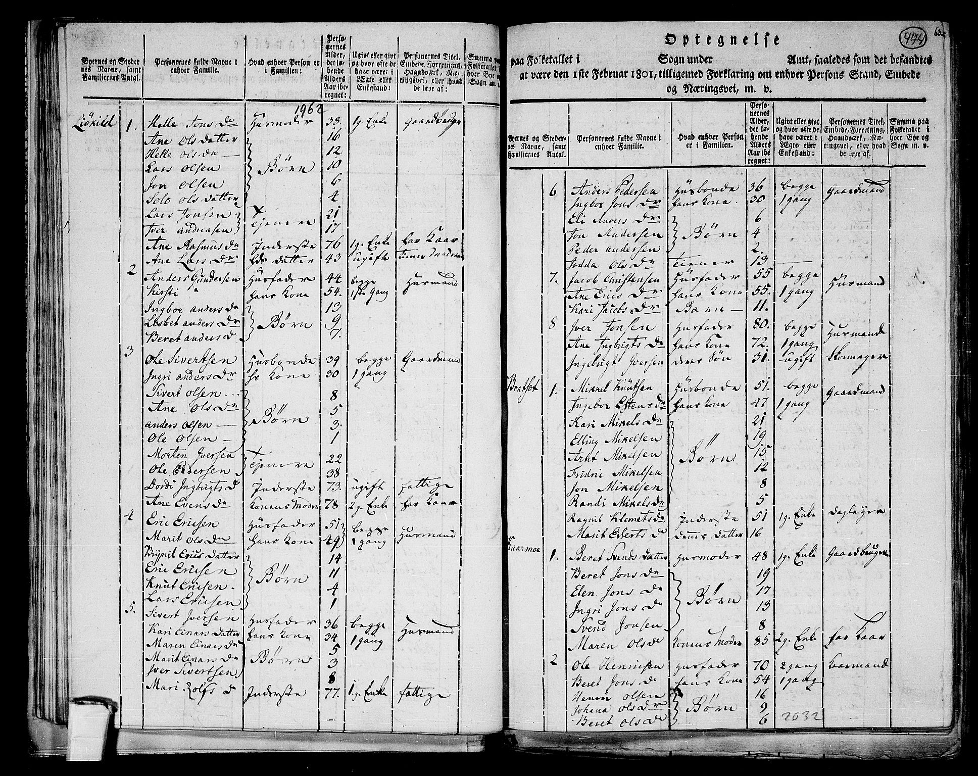 RA, 1801 census for 1638P Orkdal, 1801, p. 443b-444a