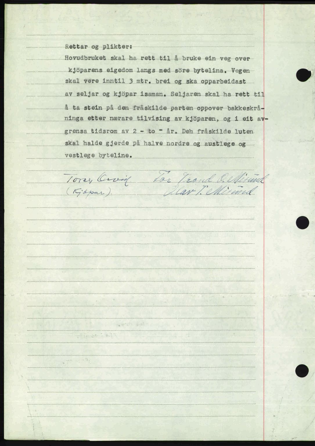 Romsdal sorenskriveri, AV/SAT-A-4149/1/2/2C: Mortgage book no. A23, 1947-1947, Diary no: : 1070/1947