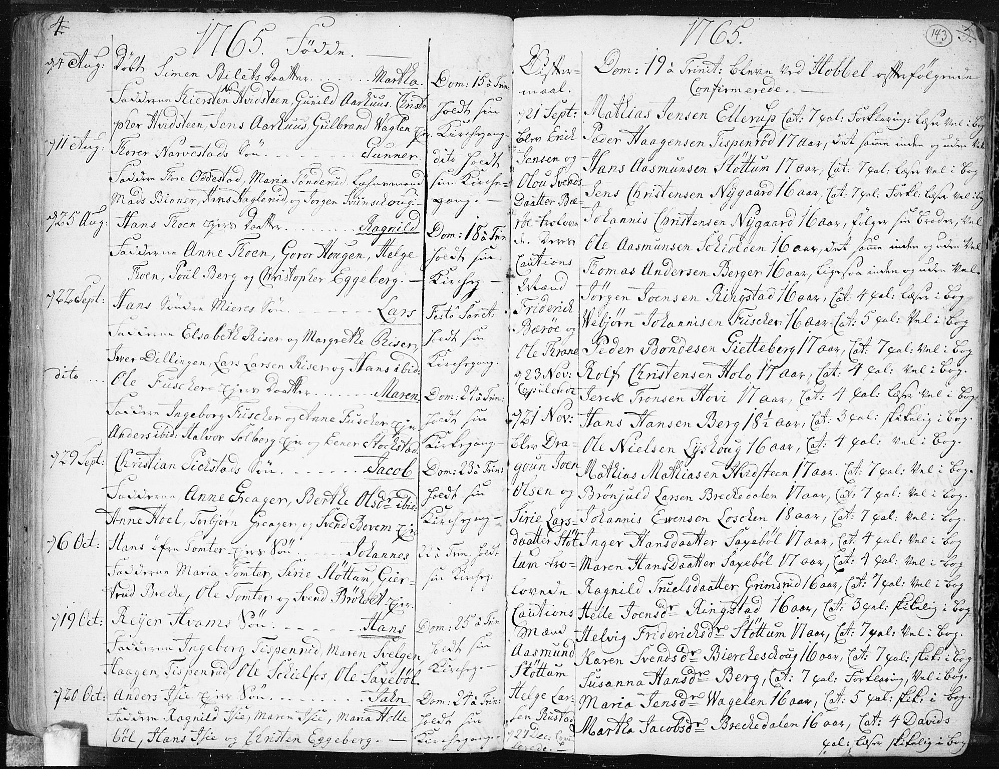 Hobøl prestekontor Kirkebøker, AV/SAO-A-2002/F/Fa/L0001: Parish register (official) no. I 1, 1733-1814, p. 143