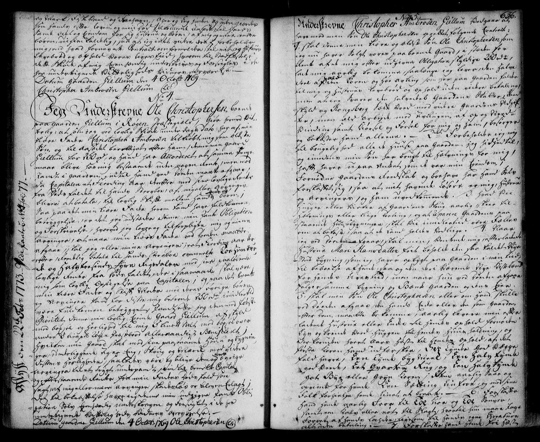 Lier, Røyken og Hurum sorenskriveri, AV/SAKO-A-89/G/Ga/Gaa/L0003: Mortgage book no. III, 1756-1771, p. 636