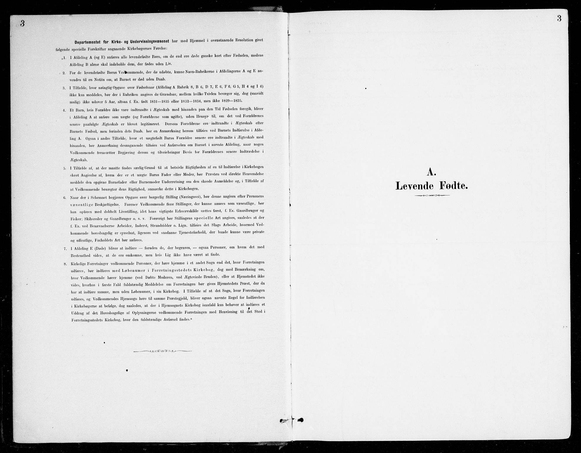 Haus sokneprestembete, SAB/A-75601/H/Haa/Haad/L0001: Parish register (official) no. D 1, 1887-1898, p. 3