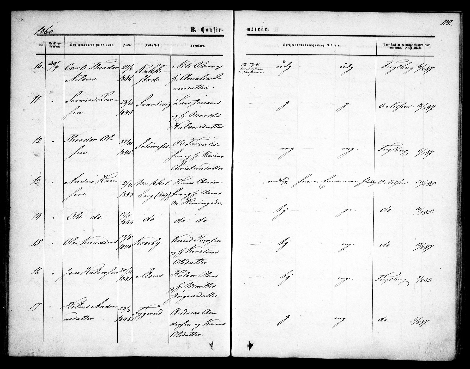 Rødenes prestekontor Kirkebøker, SAO/A-2005/F/Fa/L0007: Parish register (official) no. I 7, 1860-1869, p. 112