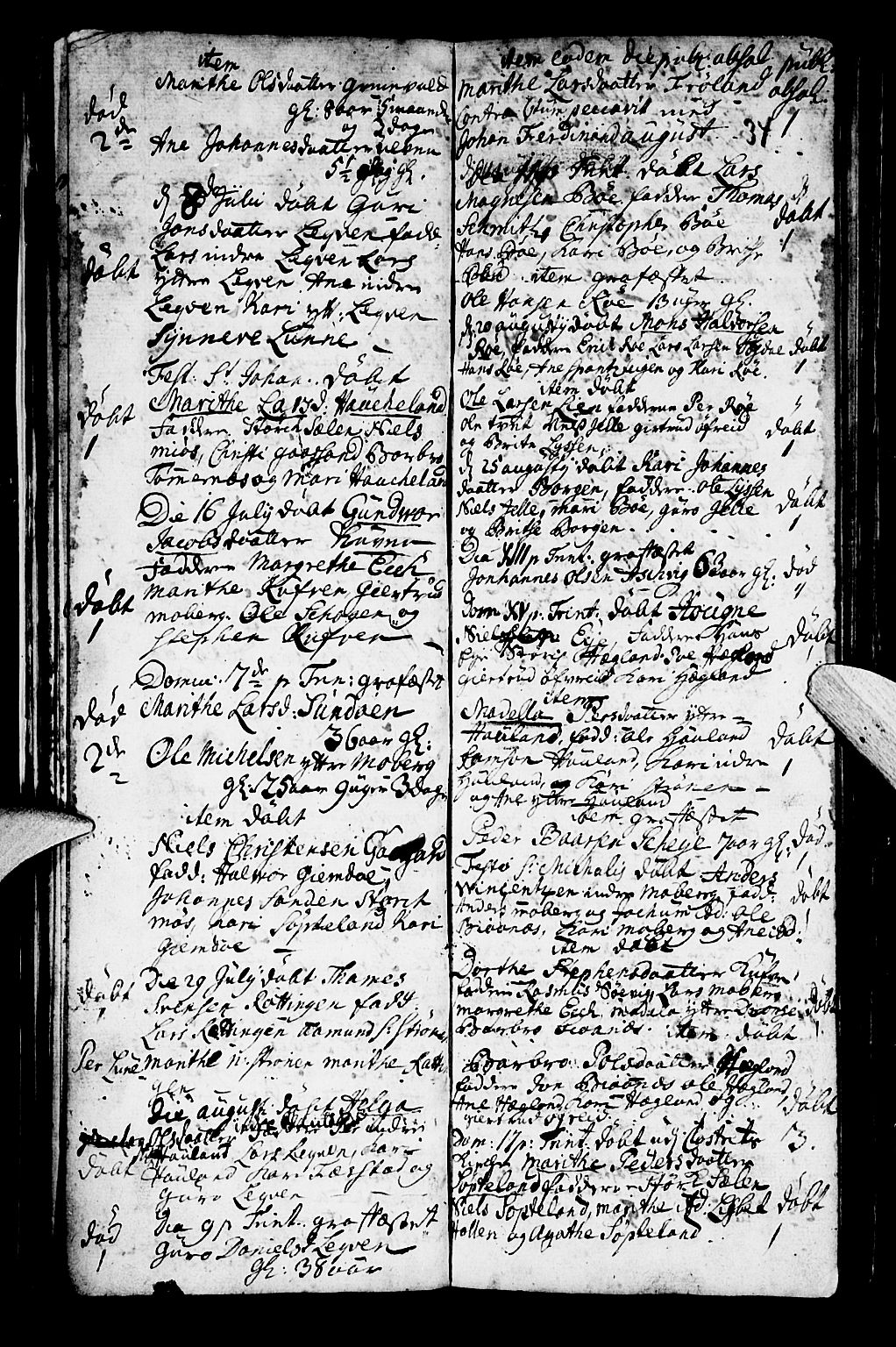 Os sokneprestembete, SAB/A-99929: Parish register (official) no. A 2, 1723-1758, p. 34