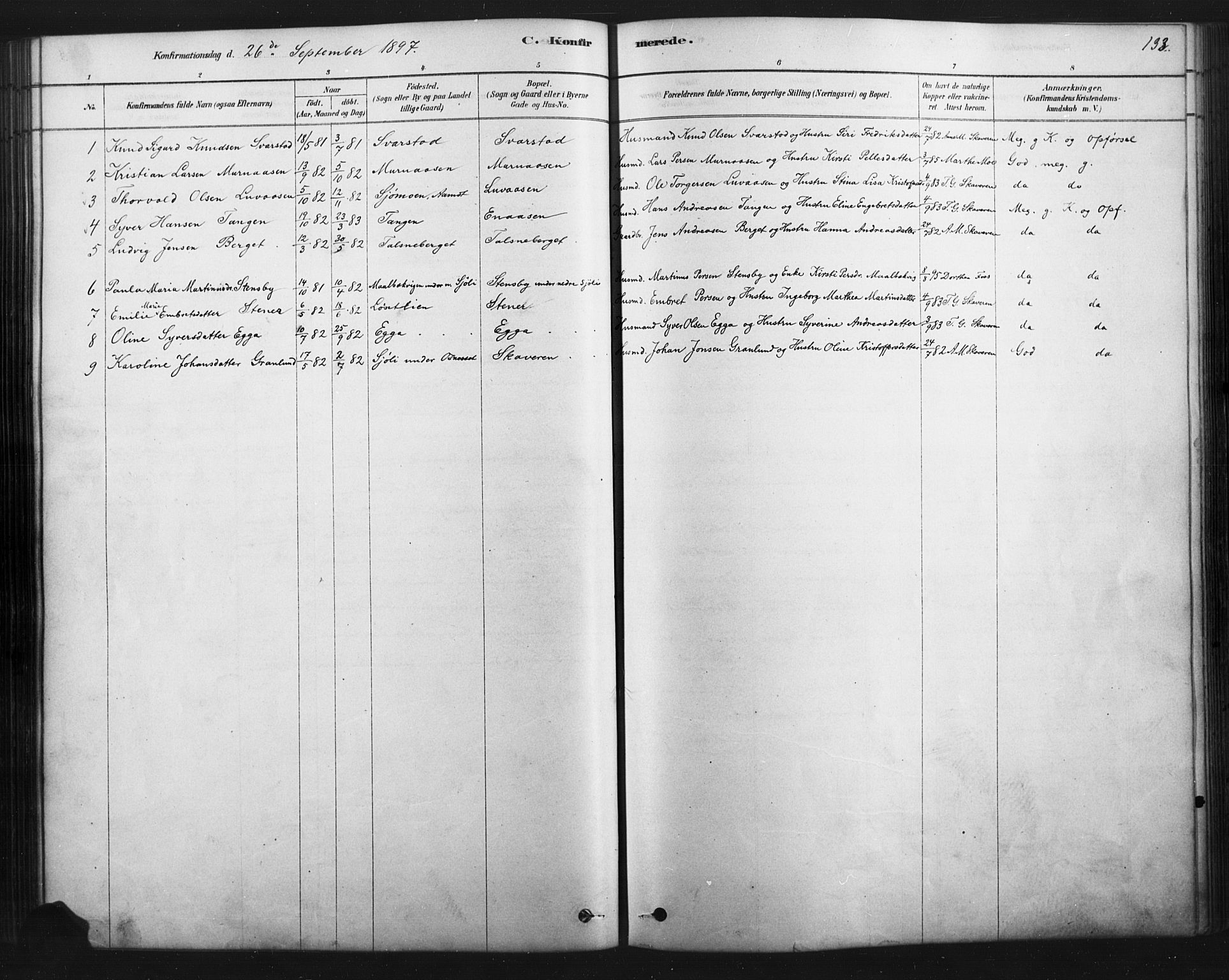 Åmot prestekontor, Hedmark, SAH/PREST-056/H/Ha/Haa/L0012: Parish register (official) no. 12, 1878-1901, p. 133