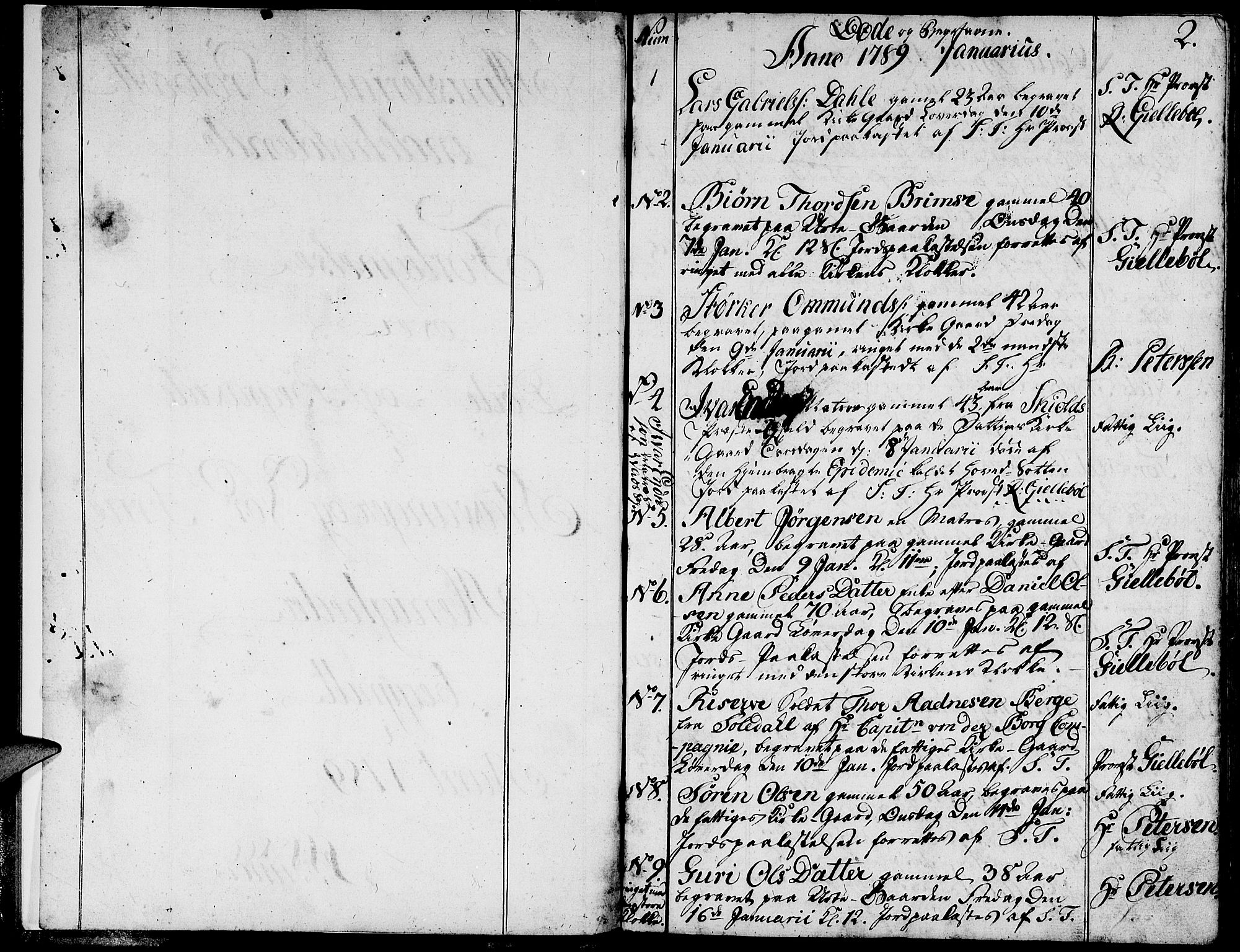 Domkirken sokneprestkontor, SAST/A-101812/001/30/30BA/L0007: Parish register (official) no. A 7, 1789-1815, p. 2