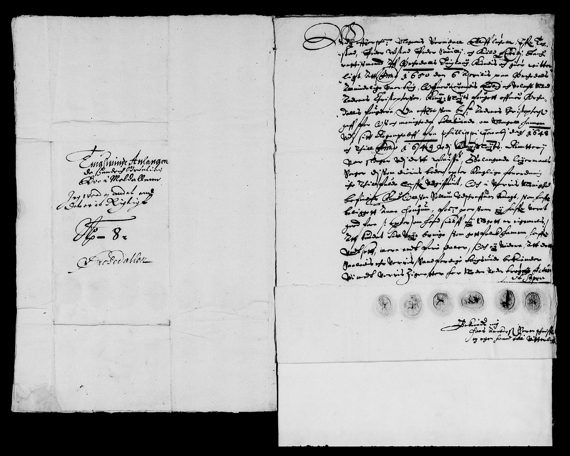 Rentekammeret inntil 1814, Reviderte regnskaper, Lensregnskaper, AV/RA-EA-5023/R/Rb/Rbw/L0092: Trondheim len, 1647-1649