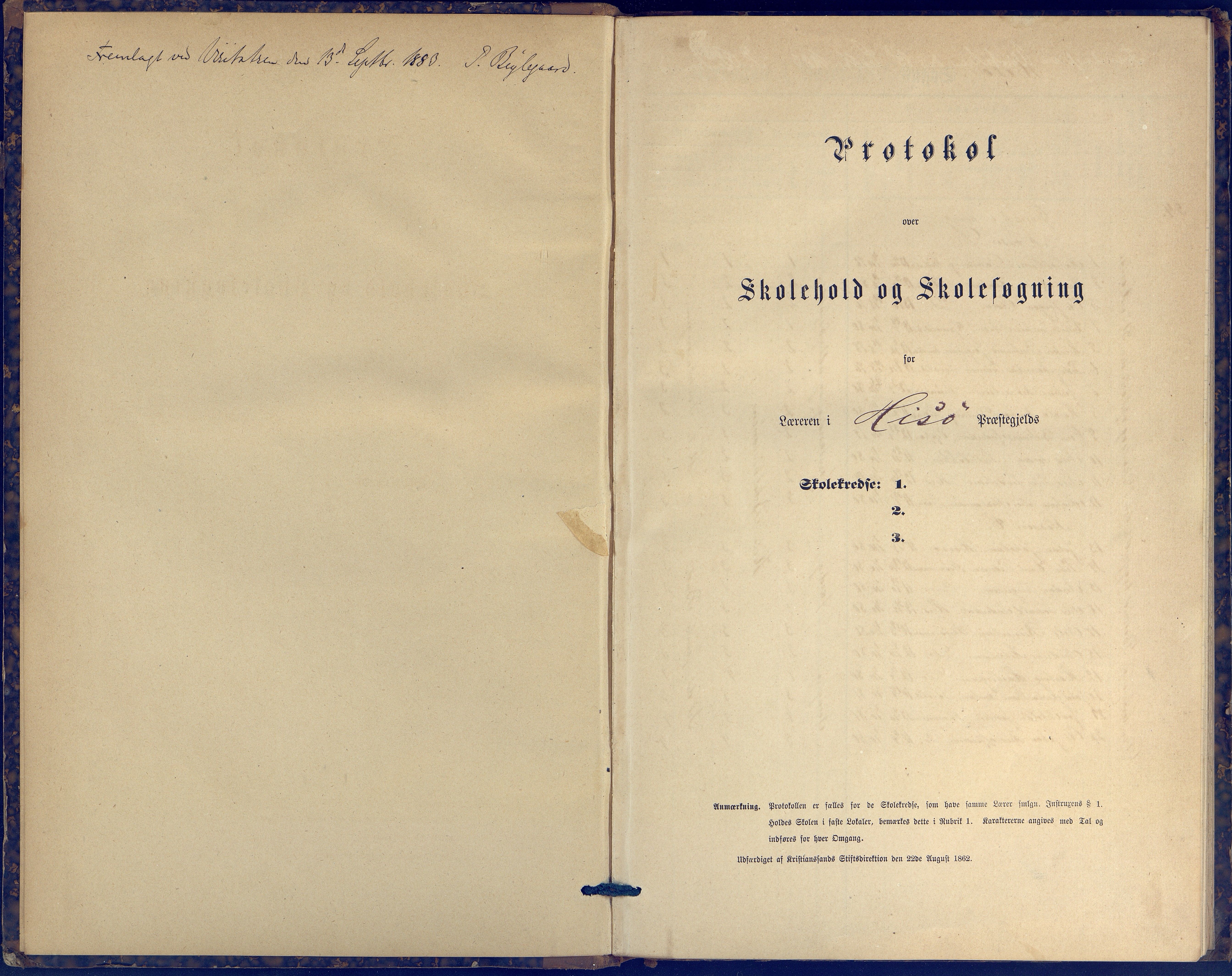 Hisøy kommune frem til 1991, AAKS/KA0922-PK/31/L0006: Skoleprotokoll, 1882-1892