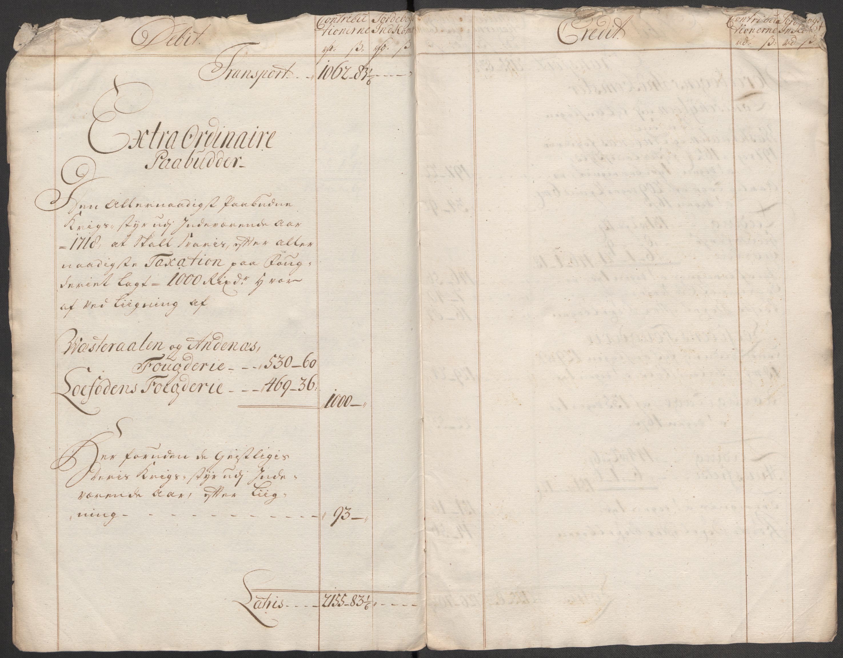 Rentekammeret inntil 1814, Reviderte regnskaper, Fogderegnskap, AV/RA-EA-4092/R67/L4684: Fogderegnskap Vesterålen, Andenes og Lofoten, 1718, p. 16