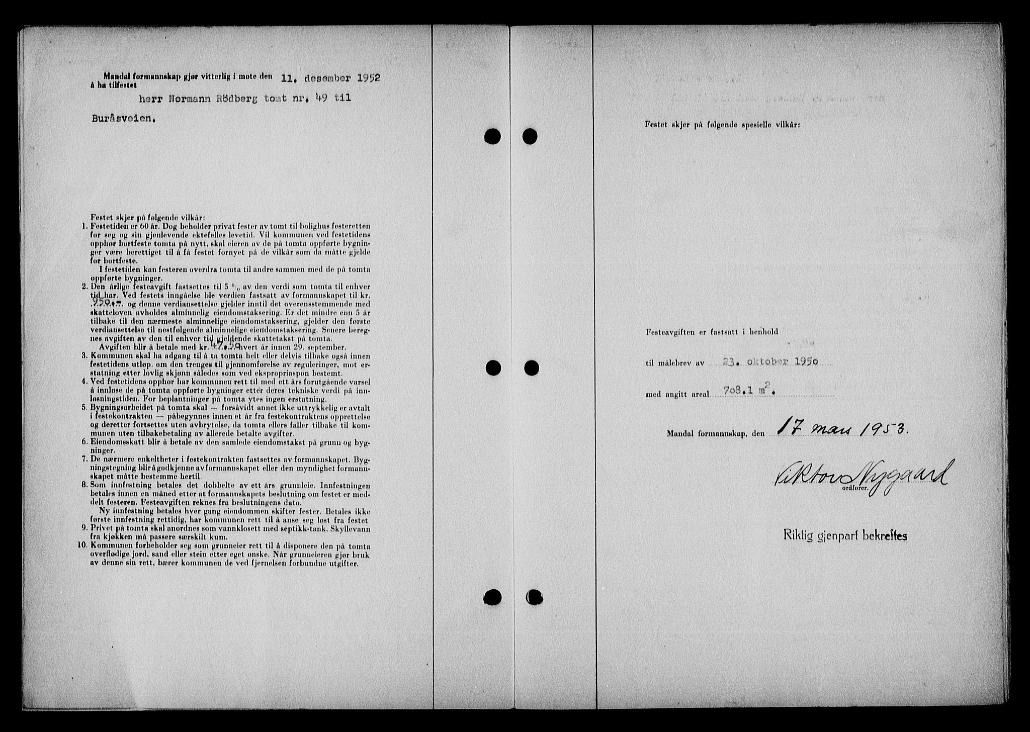 Mandal sorenskriveri, SAK/1221-0005/001/G/Gb/Gba/L0087: Mortgage book no. A-24, 1953-1953, Diary no: : 1148/1953