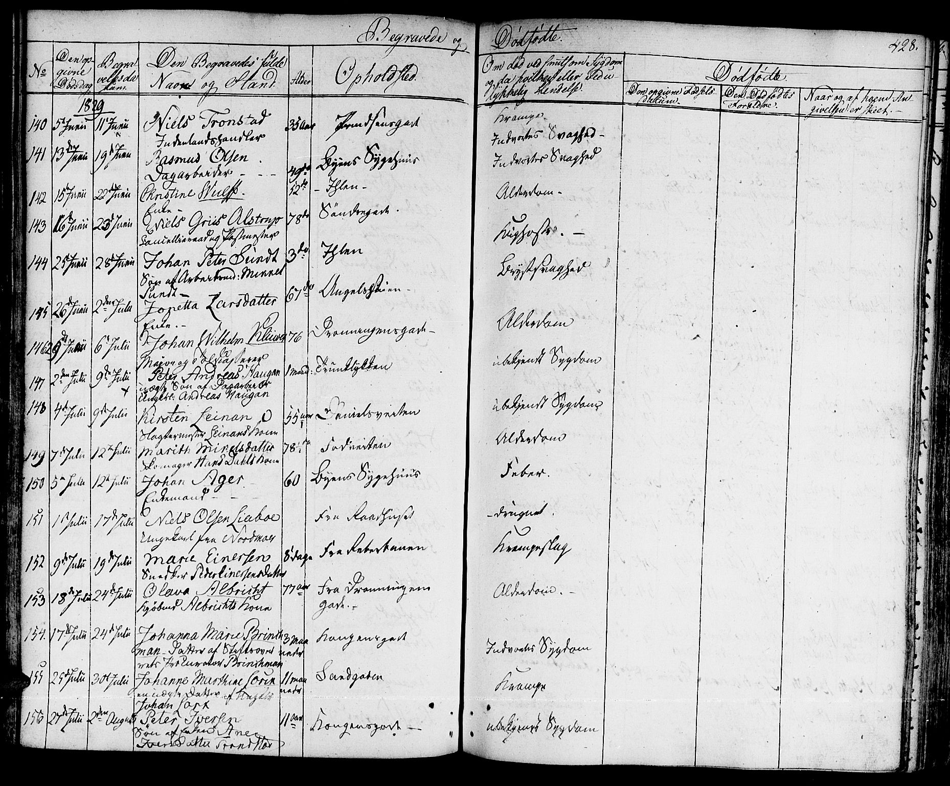 Ministerialprotokoller, klokkerbøker og fødselsregistre - Sør-Trøndelag, AV/SAT-A-1456/601/L0045: Parish register (official) no. 601A13, 1821-1831, p. 428