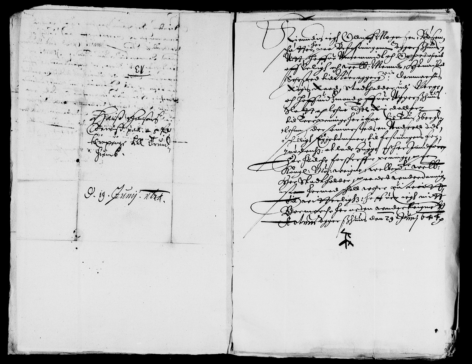 Rentekammeret inntil 1814, Reviderte regnskaper, Lensregnskaper, AV/RA-EA-5023/R/Rb/Rba/L0180: Akershus len, 1644-1645