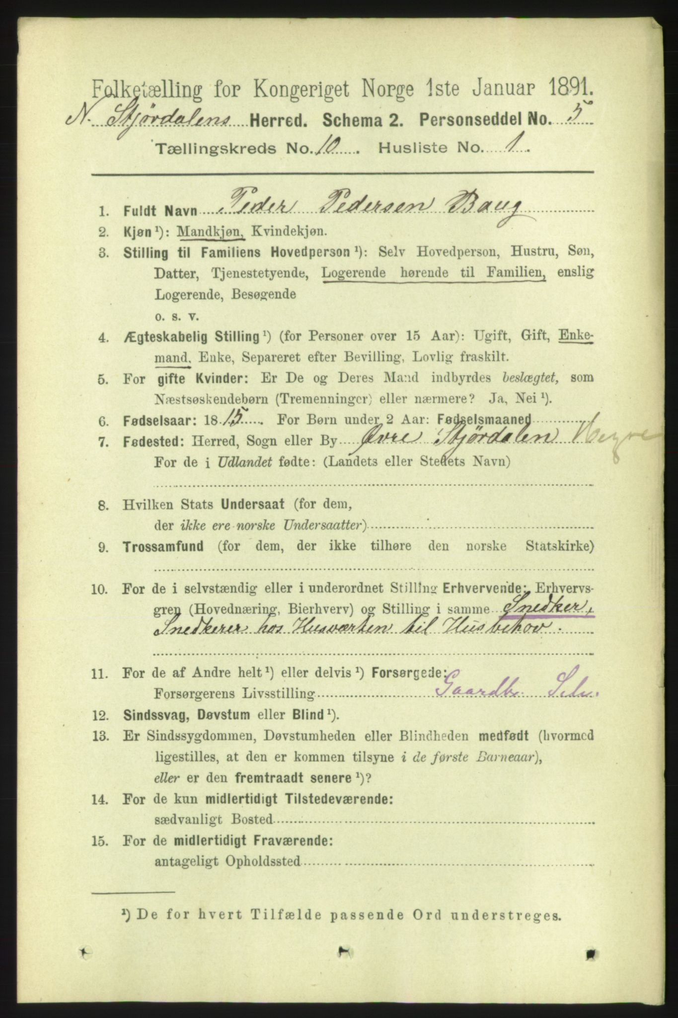 RA, 1891 census for 1714 Nedre Stjørdal, 1891, p. 5517