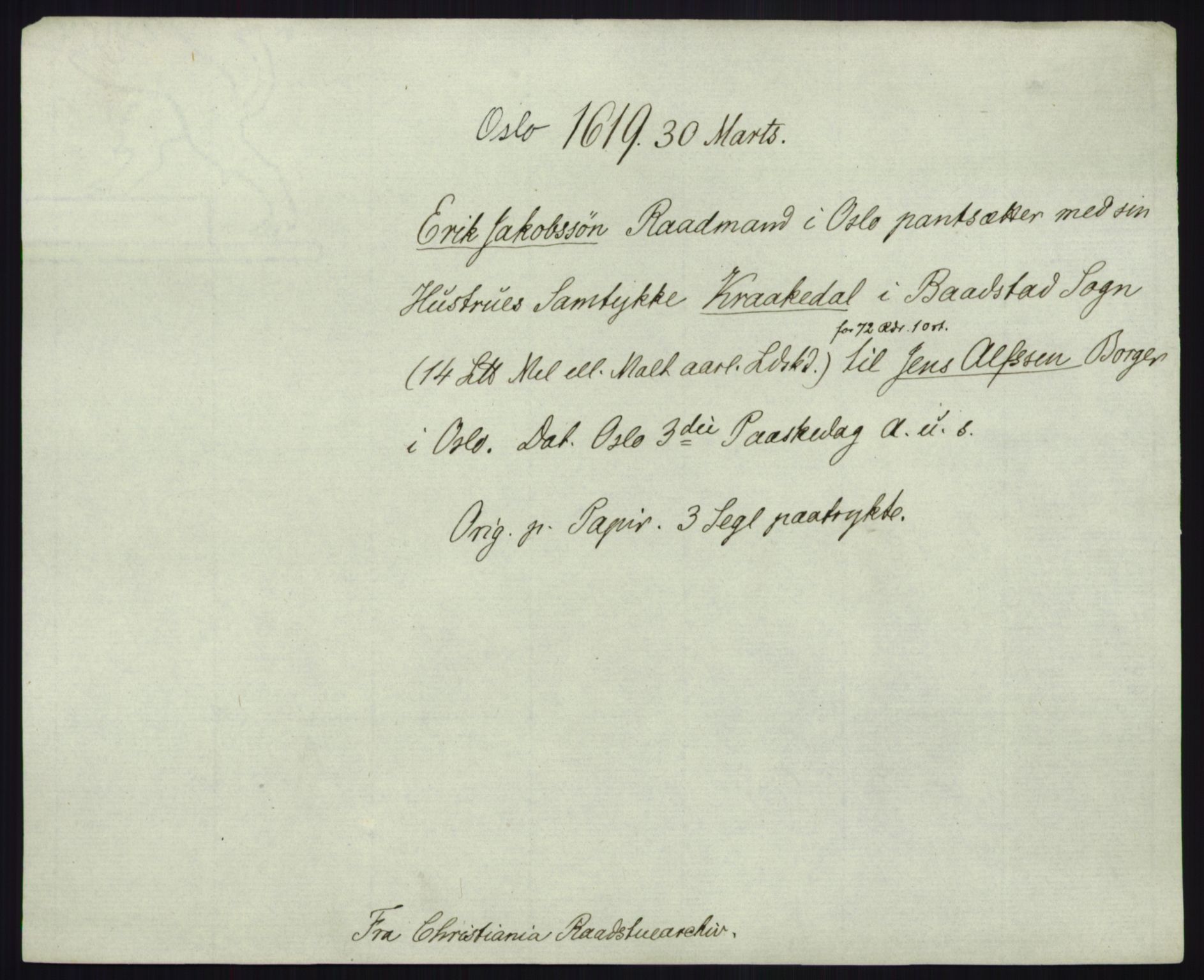 Riksarkivets diplomsamling, AV/RA-EA-5965/F35/F35b/L0006: Riksarkivets diplomer, seddelregister, 1613-1624, p. 377