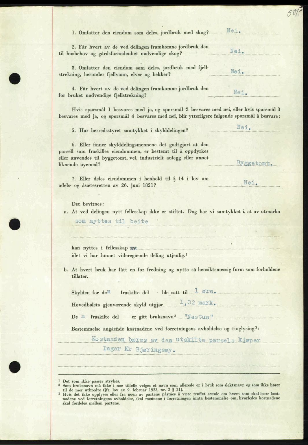 Nordmøre sorenskriveri, AV/SAT-A-4132/1/2/2Ca: Mortgage book no. A102, 1946-1946, Diary no: : 1712/1946