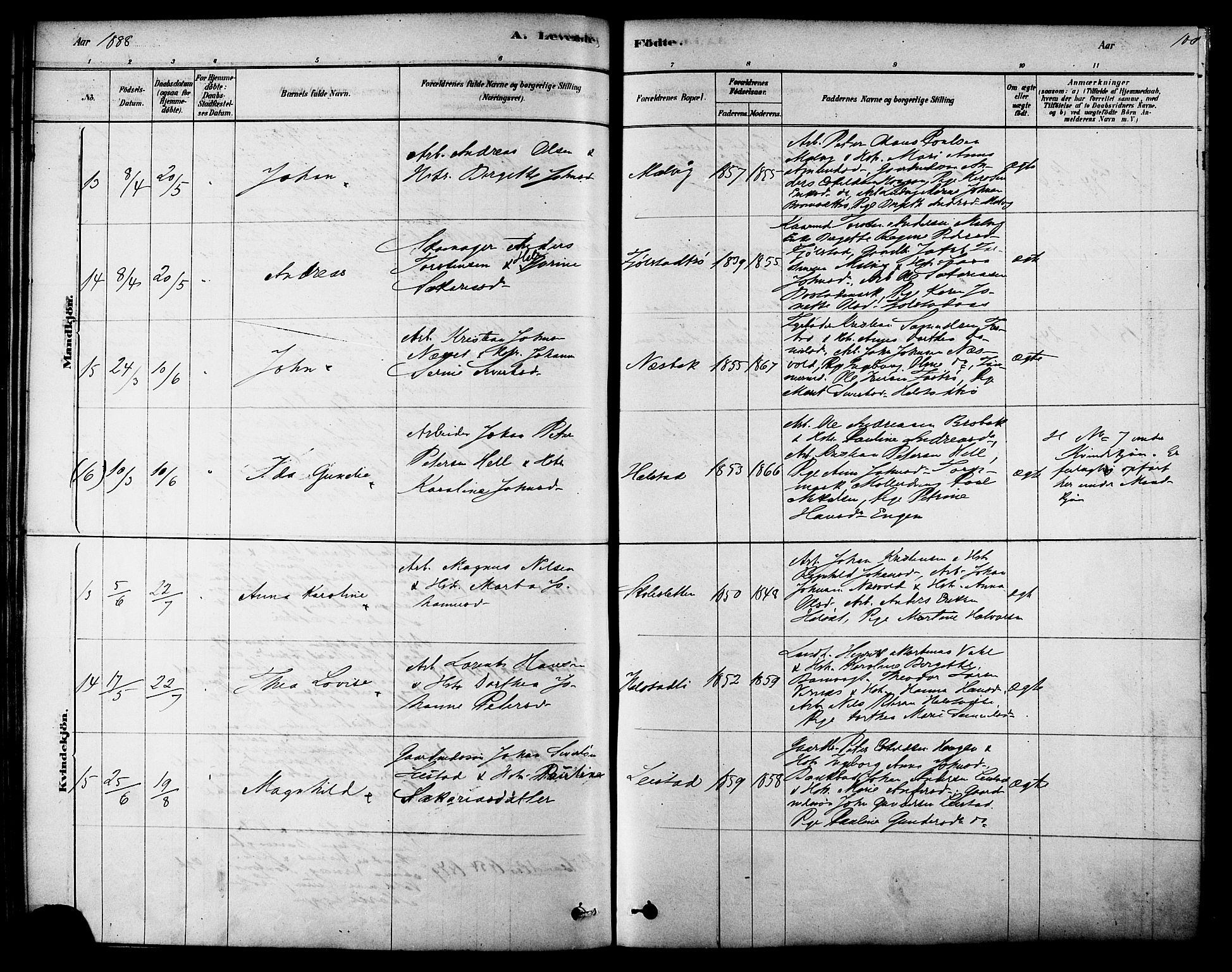 Ministerialprotokoller, klokkerbøker og fødselsregistre - Sør-Trøndelag, AV/SAT-A-1456/616/L0410: Parish register (official) no. 616A07, 1878-1893, p. 100