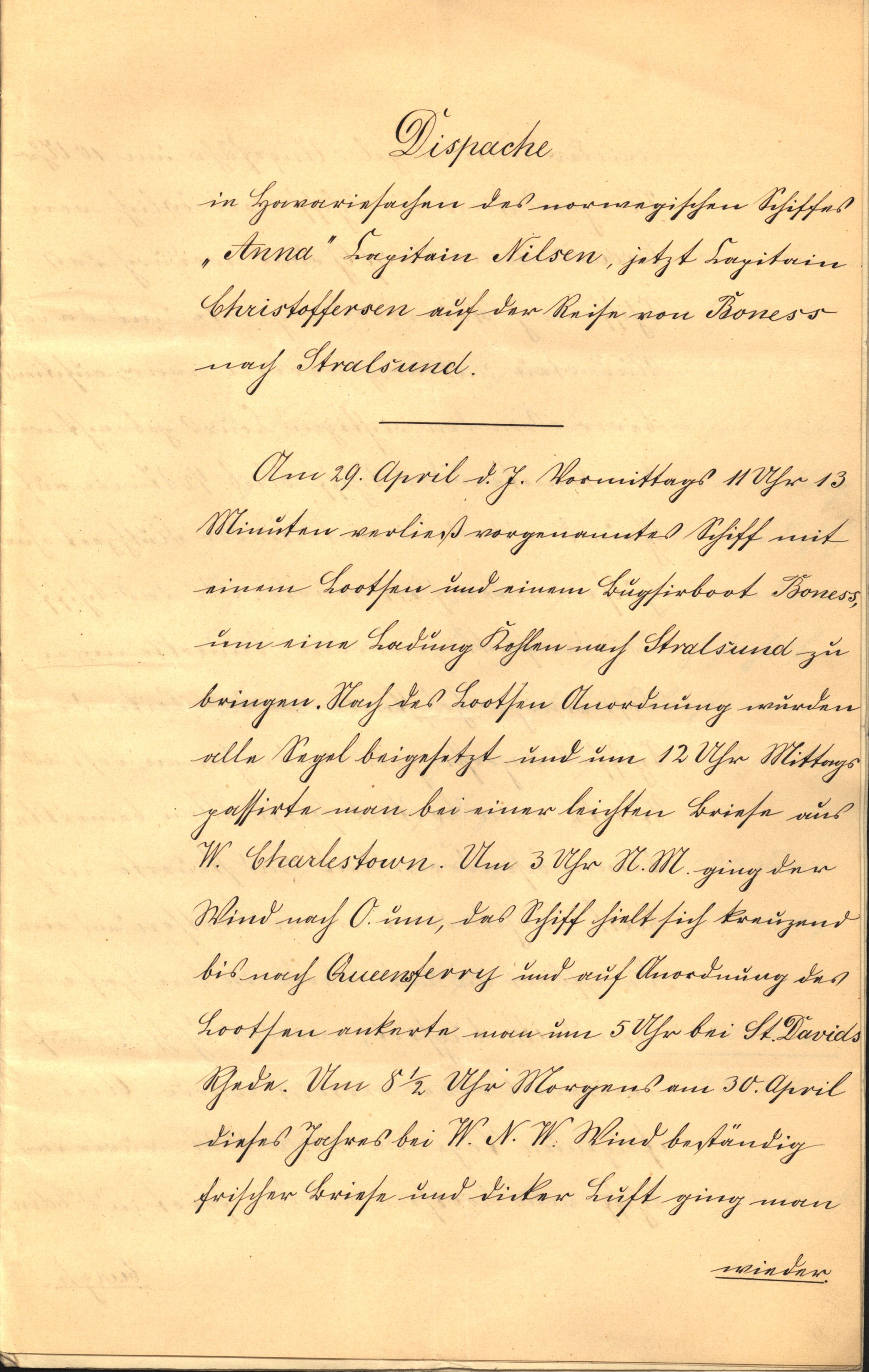Pa 63 - Østlandske skibsassuranceforening, VEMU/A-1079/G/Ga/L0014/0012: Havaridokumenter / Sophie, Andover, Alliance, Anna, 1882, p. 90