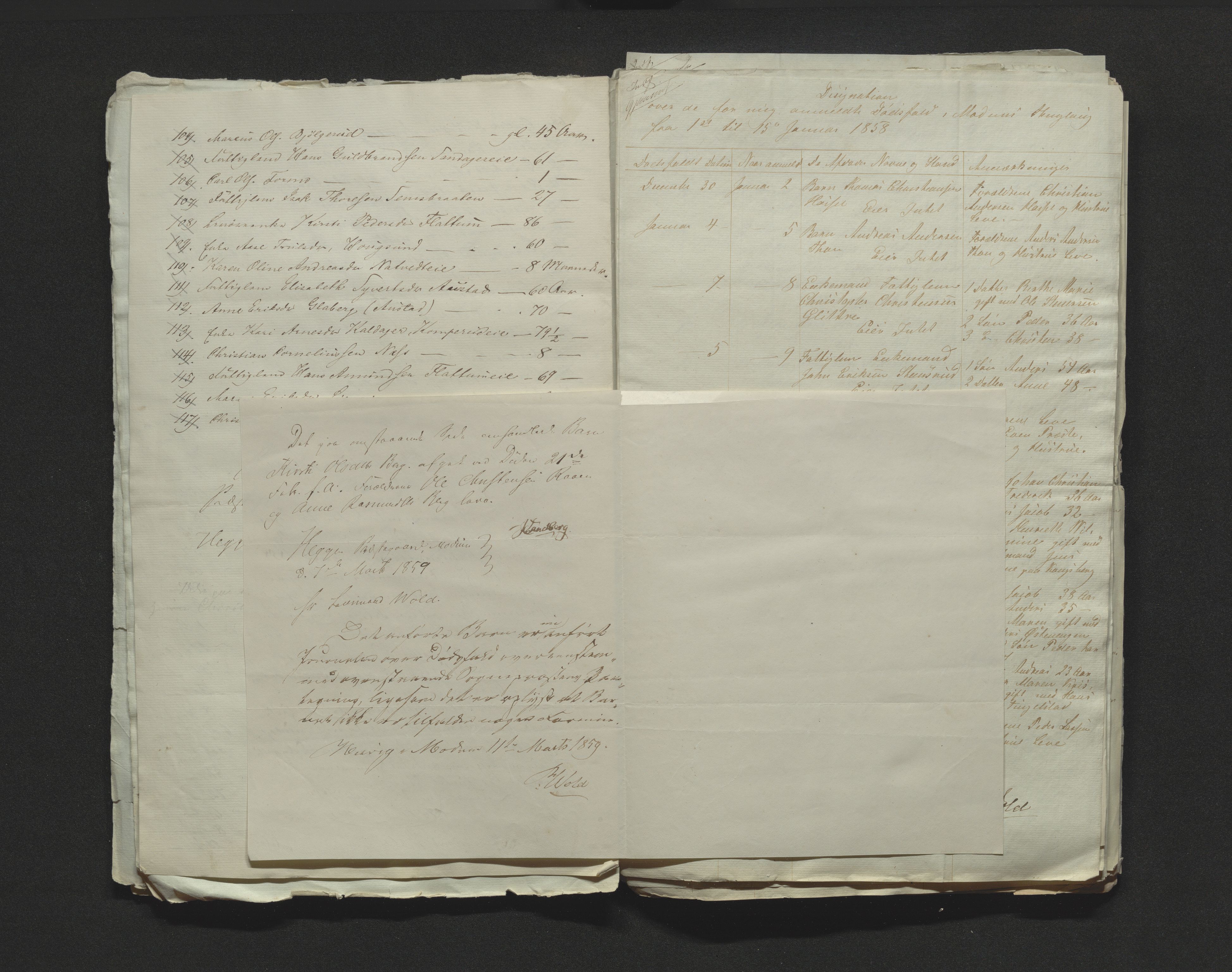 Eiker, Modum og Sigdal sorenskriveri, AV/SAKO-A-123/H/Ha/Hab/L0010: Dødsfallsmeldinger, 1858-1861, p. 42