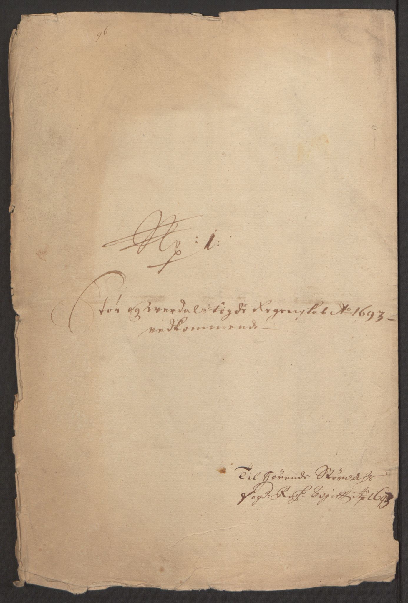 Rentekammeret inntil 1814, Reviderte regnskaper, Fogderegnskap, AV/RA-EA-4092/R62/L4186: Fogderegnskap Stjørdal og Verdal, 1693-1694, p. 138