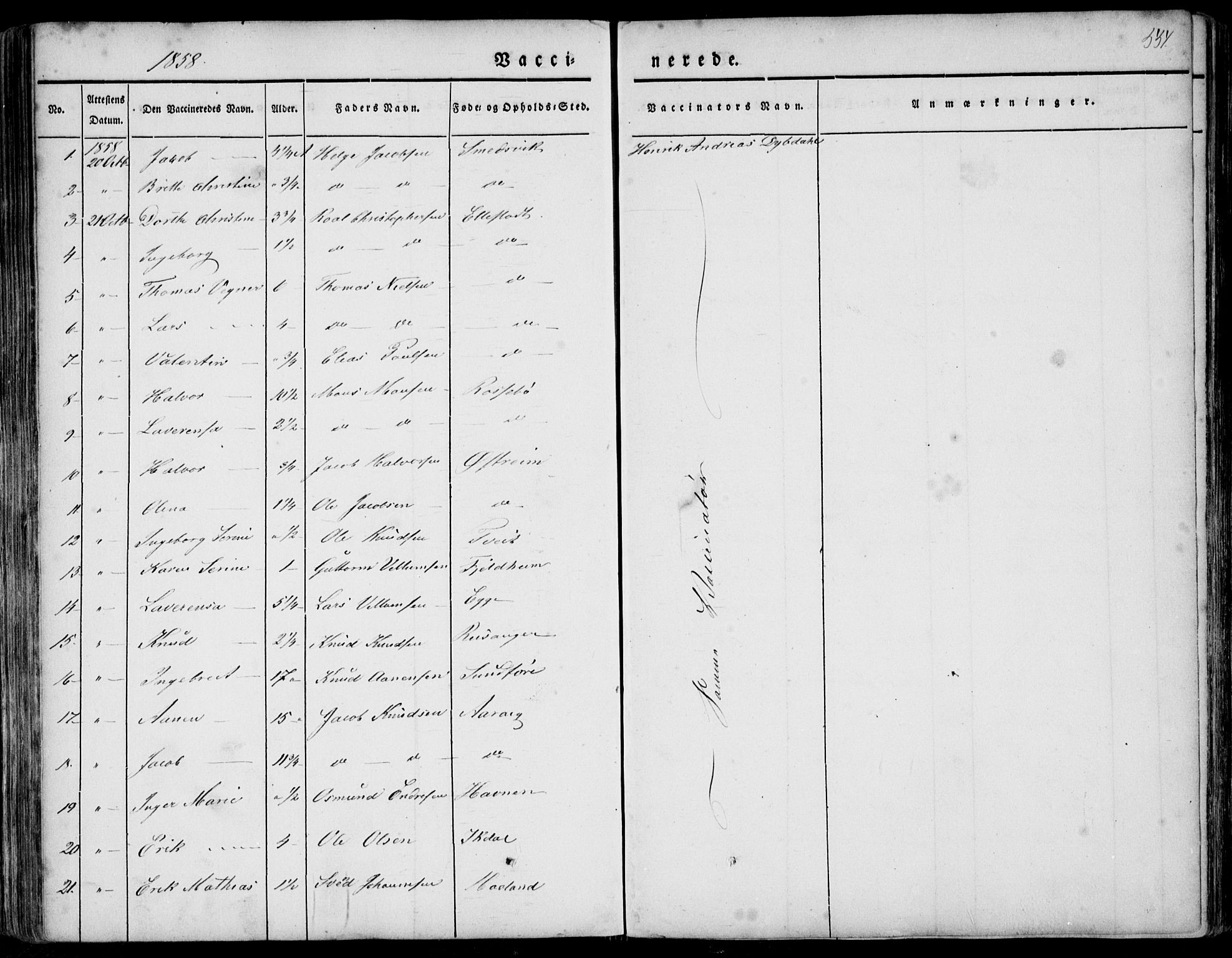 Skjold sokneprestkontor, AV/SAST-A-101847/H/Ha/Haa/L0006: Parish register (official) no. A 6.2, 1835-1858, p. 551