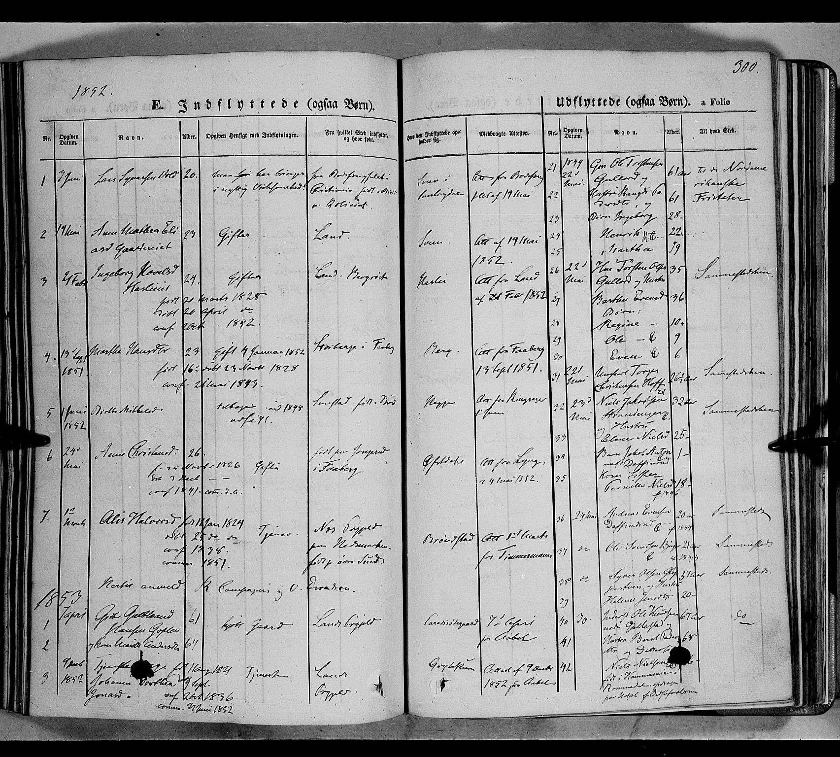 Biri prestekontor, SAH/PREST-096/H/Ha/Haa/L0005: Parish register (official) no. 5, 1843-1854, p. 300