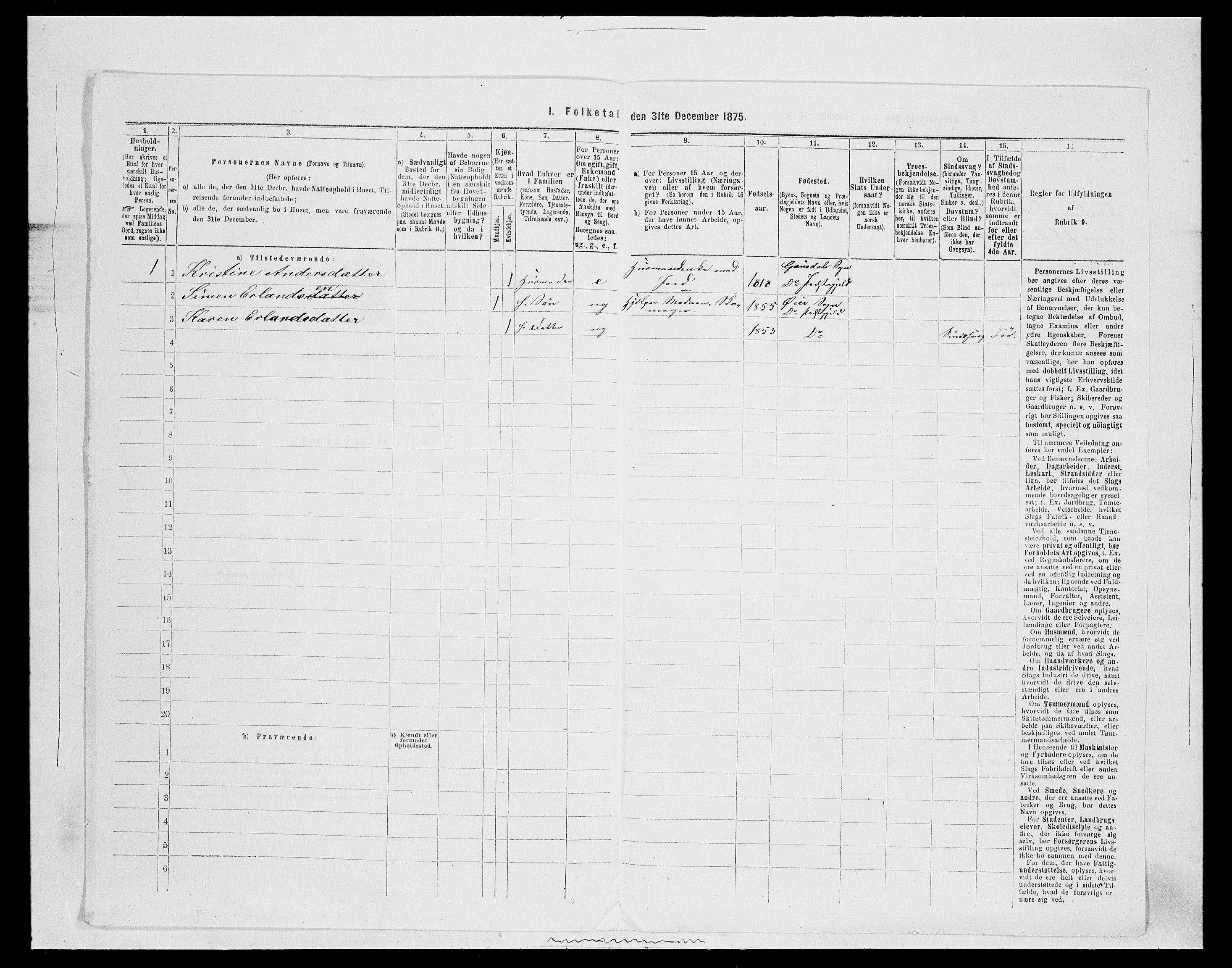 SAH, 1875 census for 0521P Øyer, 1875, p. 486