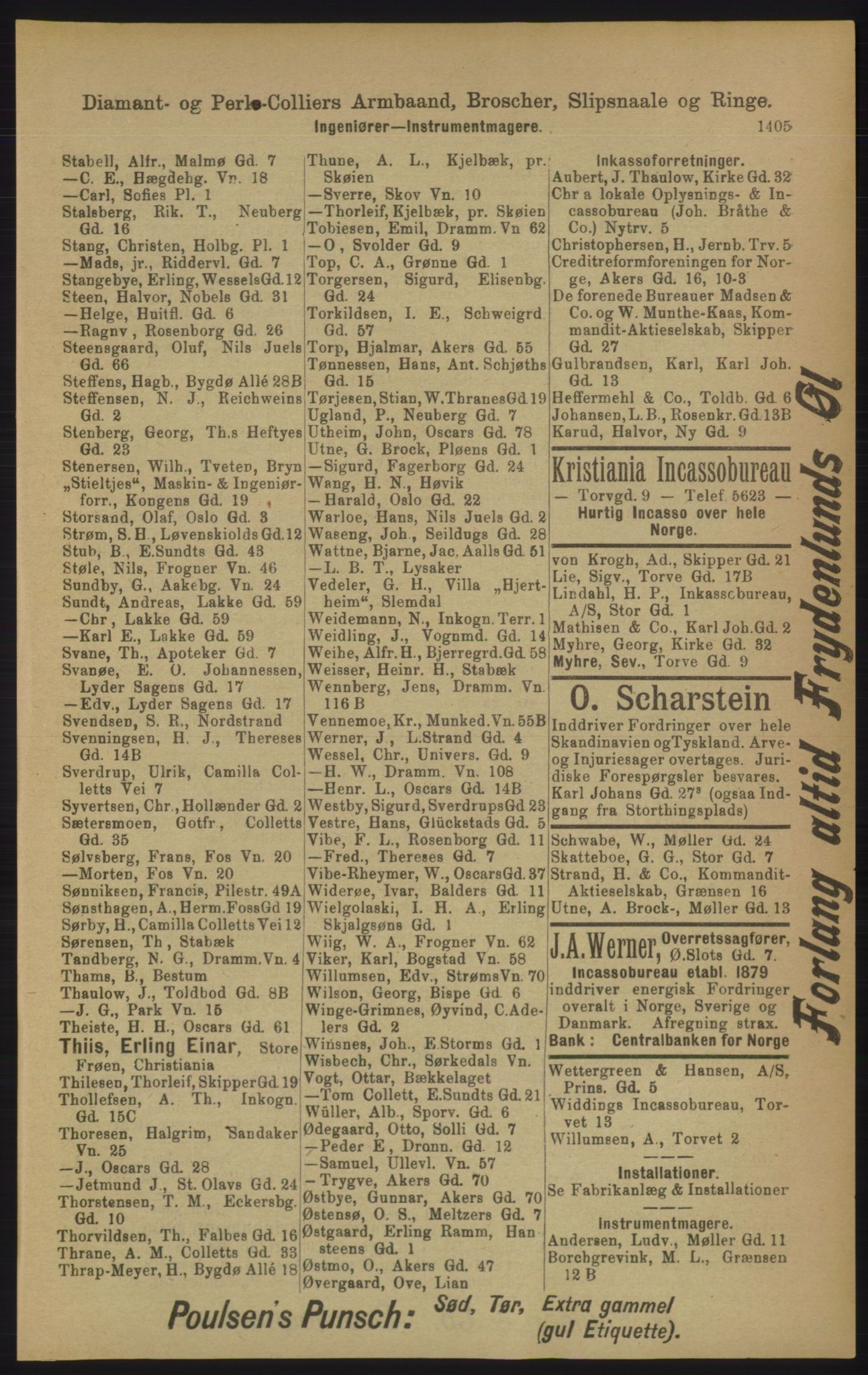Kristiania/Oslo adressebok, PUBL/-, 1906, p. 1405