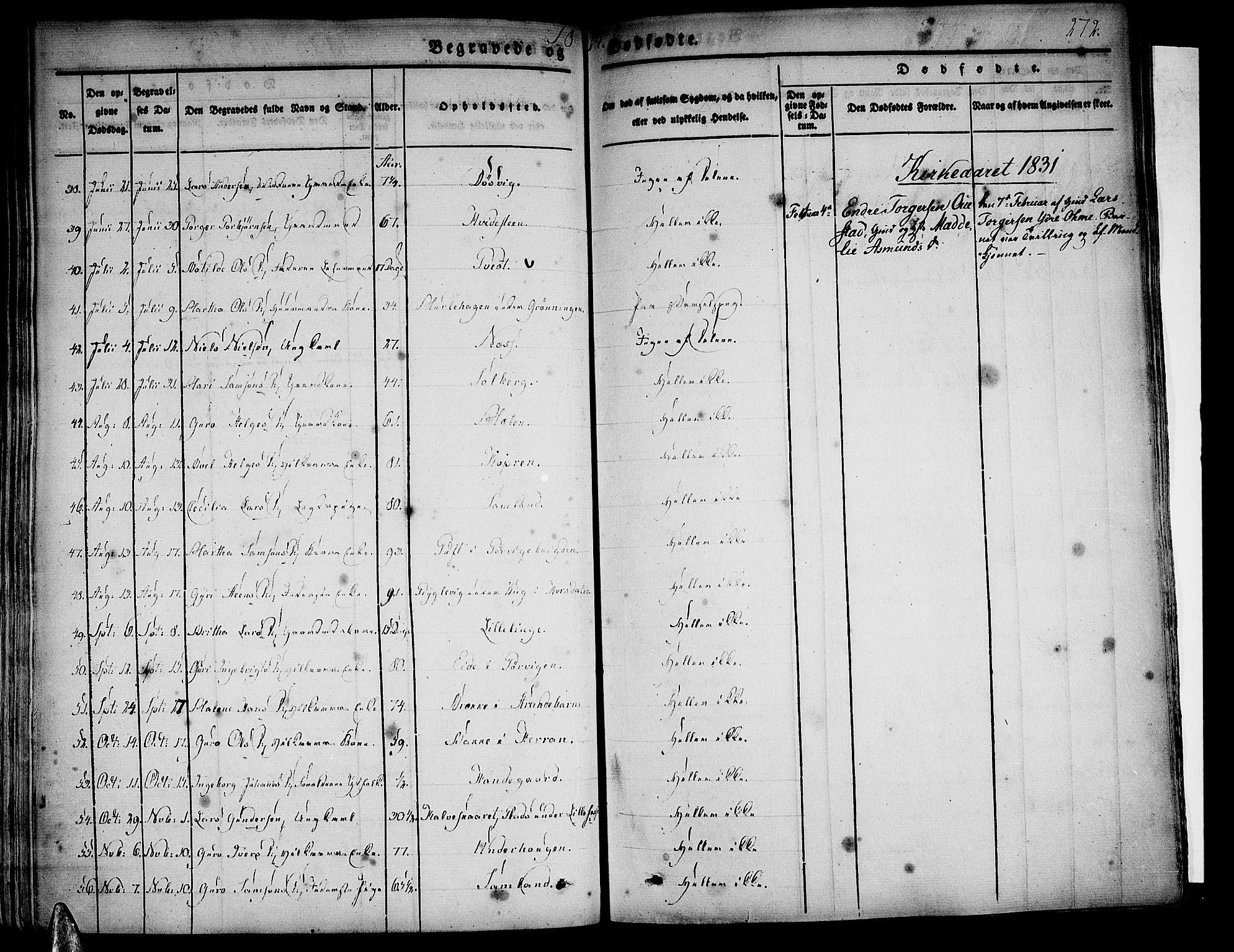 Strandebarm sokneprestembete, AV/SAB-A-78401/H/Haa: Parish register (official) no. A 6, 1826-1843, p. 272