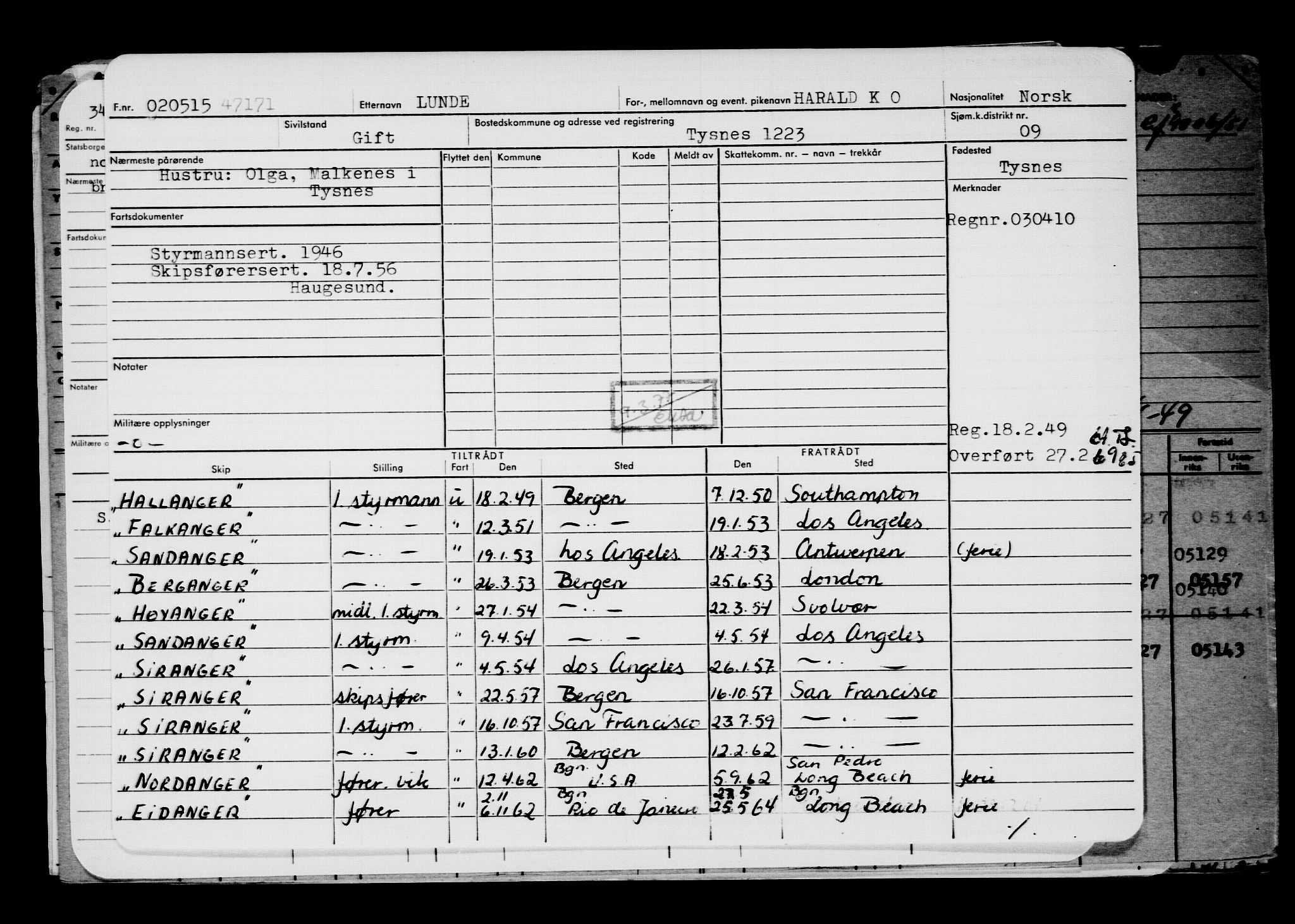 Direktoratet for sjømenn, AV/RA-S-3545/G/Gb/L0129: Hovedkort, 1915, p. 457