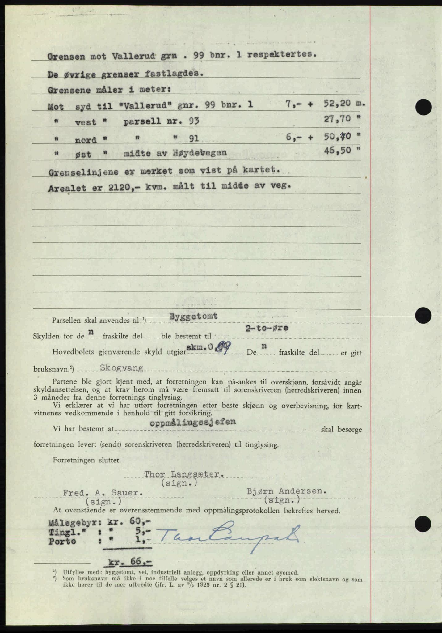 Nedre Romerike sorenskriveri, AV/SAO-A-10469/G/Gb/Gbd/L0017: Mortgage book no. 17, 1946-1946, Diary no: : 3174/1946