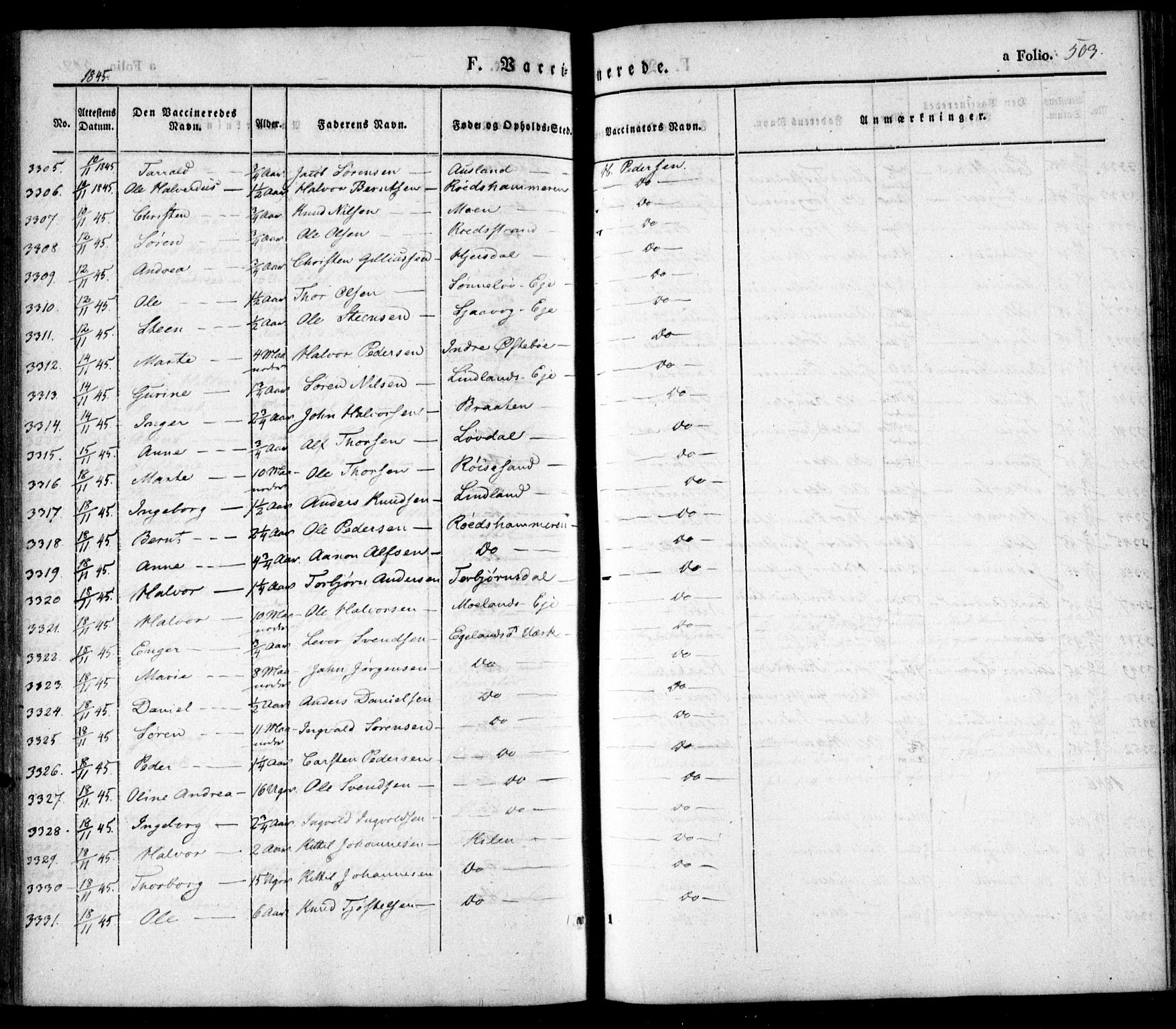 Søndeled sokneprestkontor, AV/SAK-1111-0038/F/Fa/L0002: Parish register (official) no. A 2, 1839-1860, p. 503