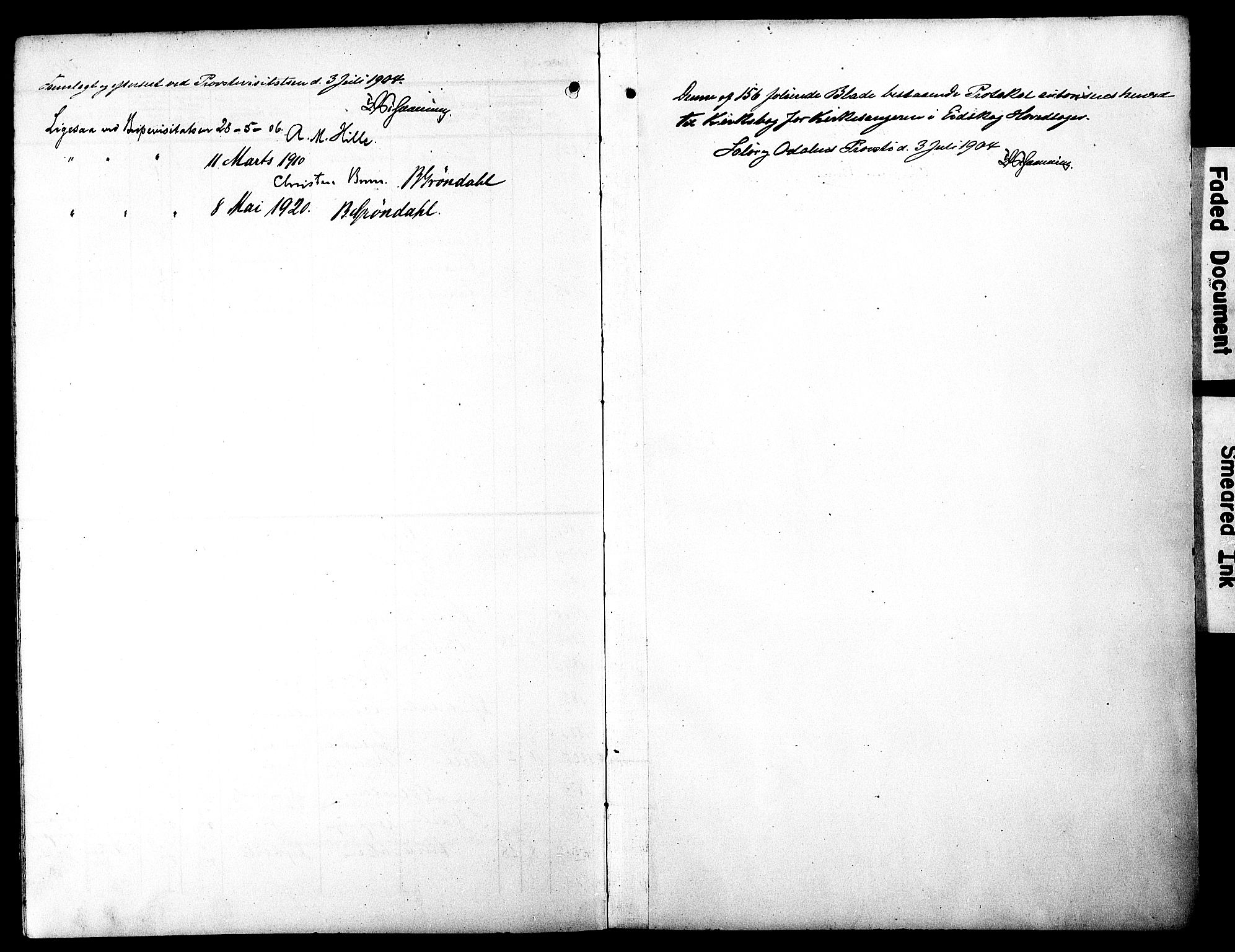 Eidskog prestekontor, SAH/PREST-026/H/Ha/Hab/L0003: Parish register (copy) no. 3, 1904-1919
