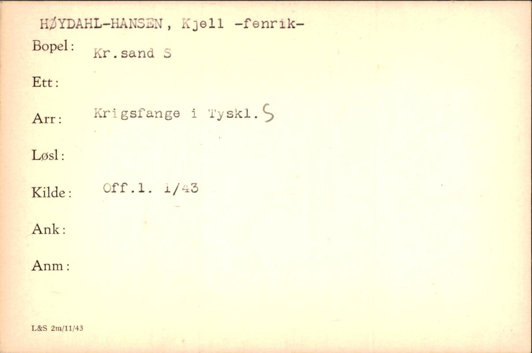 Forsvaret, Forsvarets krigshistoriske avdeling, AV/RA-RAFA-2017/Y/Yf/L0200: II-C-11-2102  -  Norske krigsfanger i Tyskland, 1940-1945, p. 494