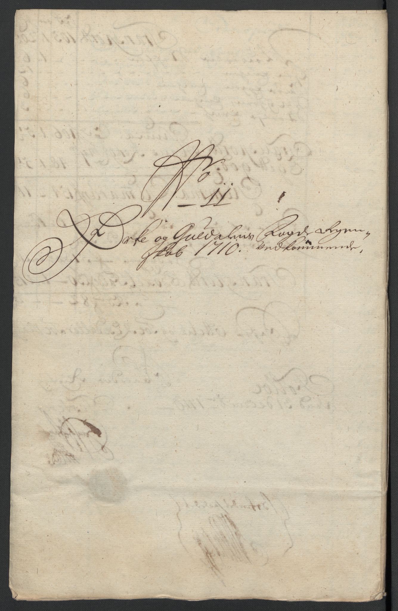 Rentekammeret inntil 1814, Reviderte regnskaper, Fogderegnskap, AV/RA-EA-4092/R60/L3960: Fogderegnskap Orkdal og Gauldal, 1710, p. 171