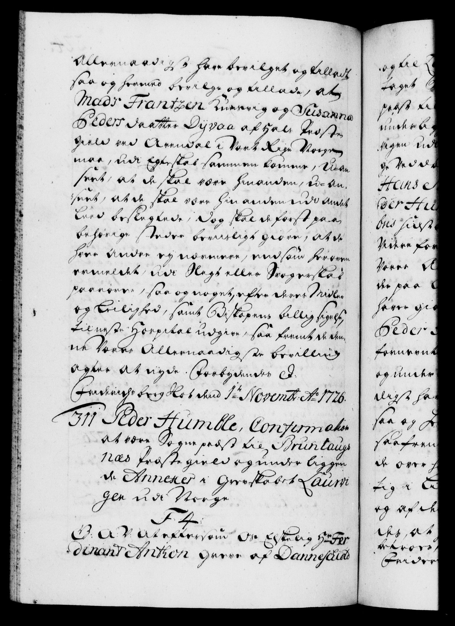 Danske Kanselli 1572-1799, AV/RA-EA-3023/F/Fc/Fca/Fcaa/L0025: Norske registre, 1726-1728, p. 224b