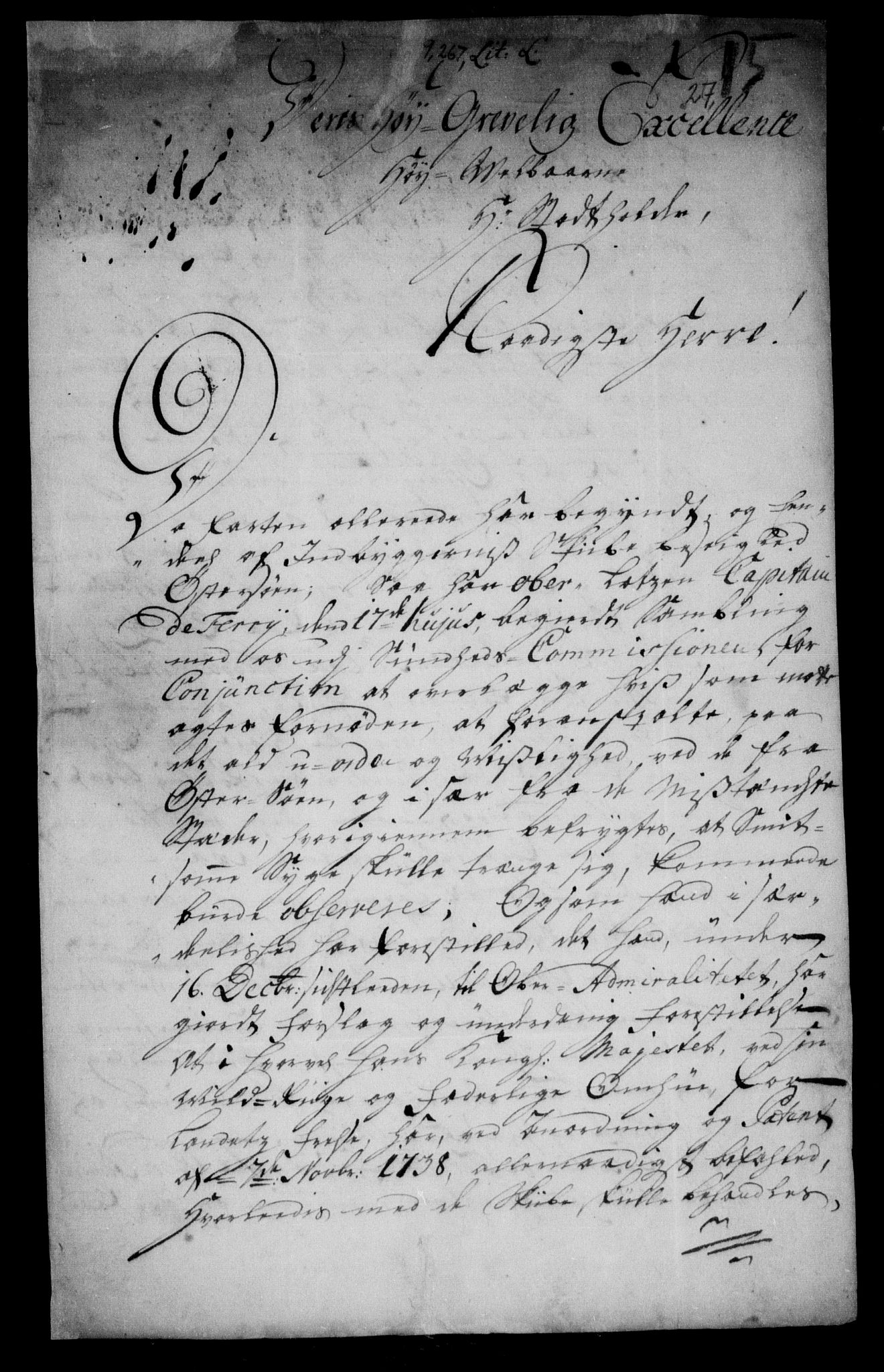 Danske Kanselli, Skapsaker, AV/RA-EA-4061/F/L0036: Skap 9, pakke 251-268, 1671-1739, p. 339