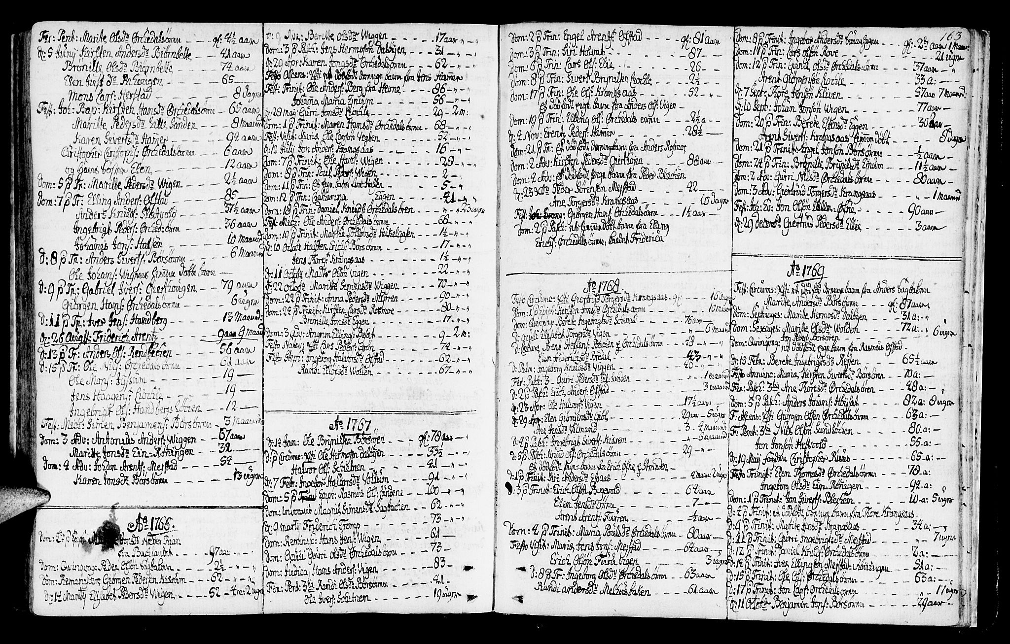 Ministerialprotokoller, klokkerbøker og fødselsregistre - Sør-Trøndelag, SAT/A-1456/665/L0768: Parish register (official) no. 665A03, 1754-1803, p. 163