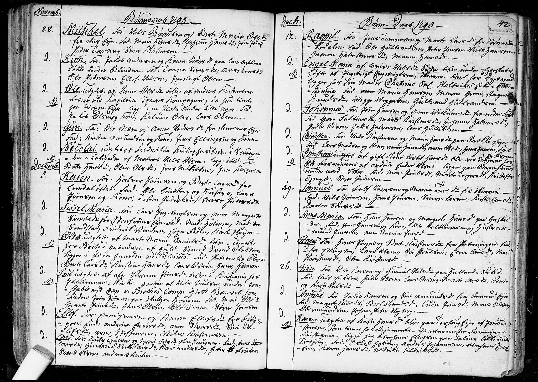 Aker prestekontor kirkebøker, SAO/A-10861/F/L0010: Parish register (official) no. 10, 1786-1809, p. 42