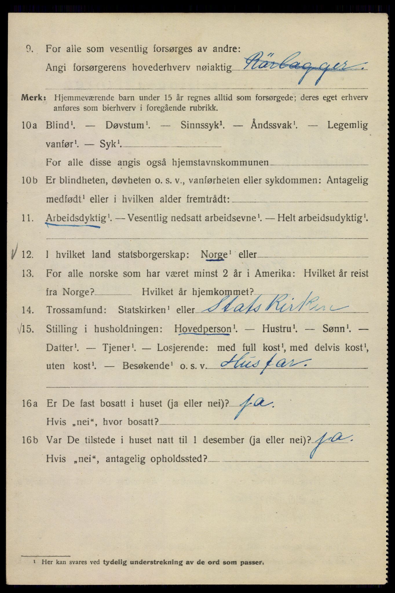 SAO, 1920 census for Kristiania, 1920, p. 503826