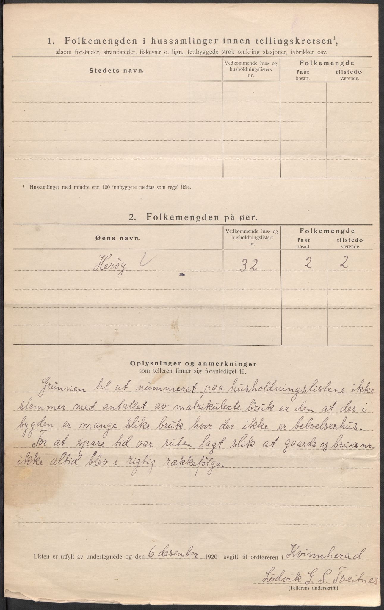 SAB, 1920 census for Kvinnherad, 1920, p. 63